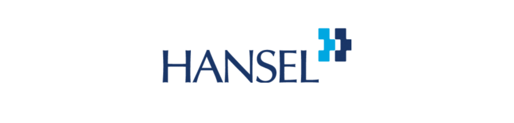Hanse logo with blue and dark blue plus signs