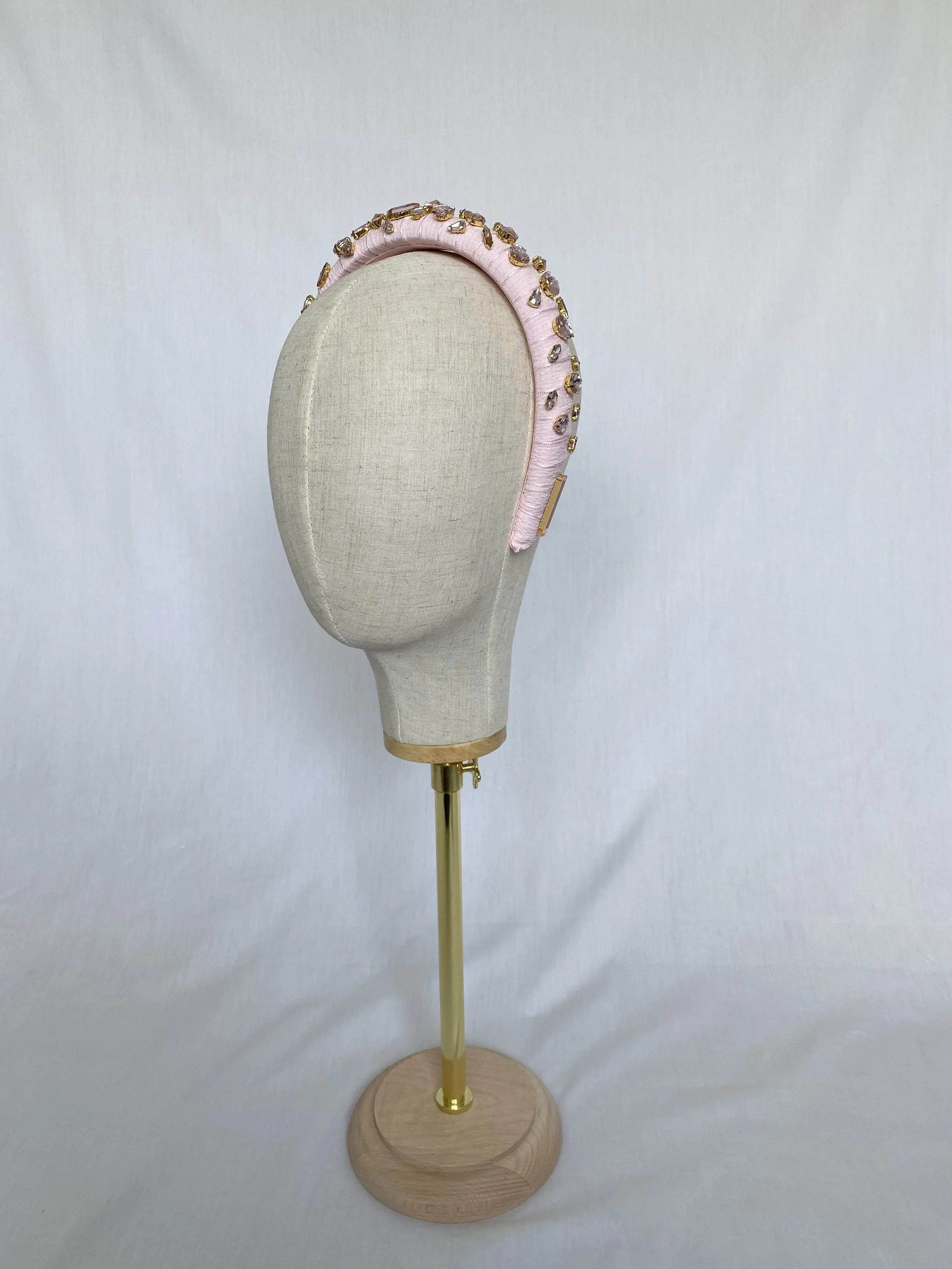 Rhinestone Embellished Headband Pink - Hire $38 Per Week - Retail $159