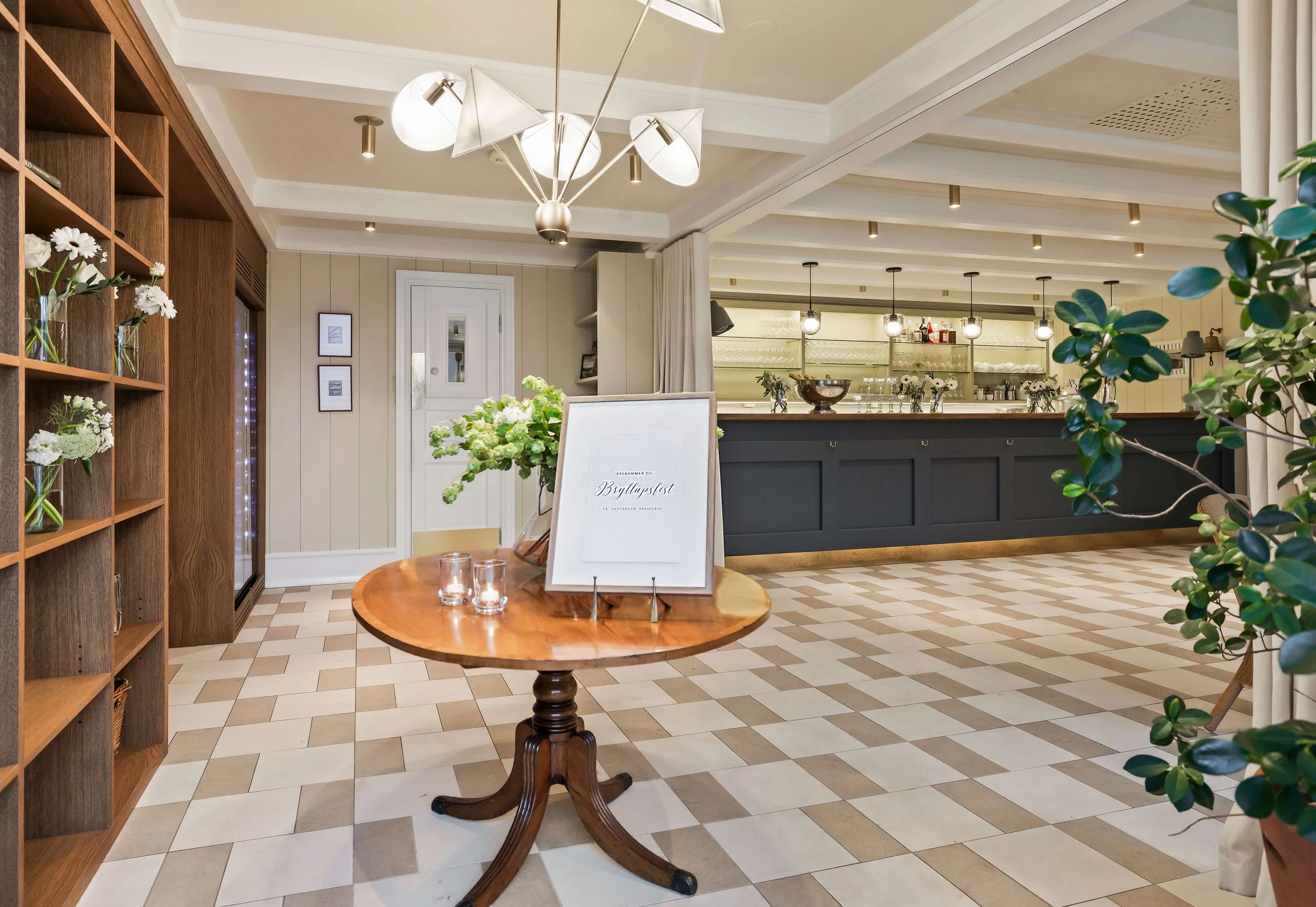 Kontakt- og bookingskjema for selskap hos Lanternen Brasserie & Bar i Oslo