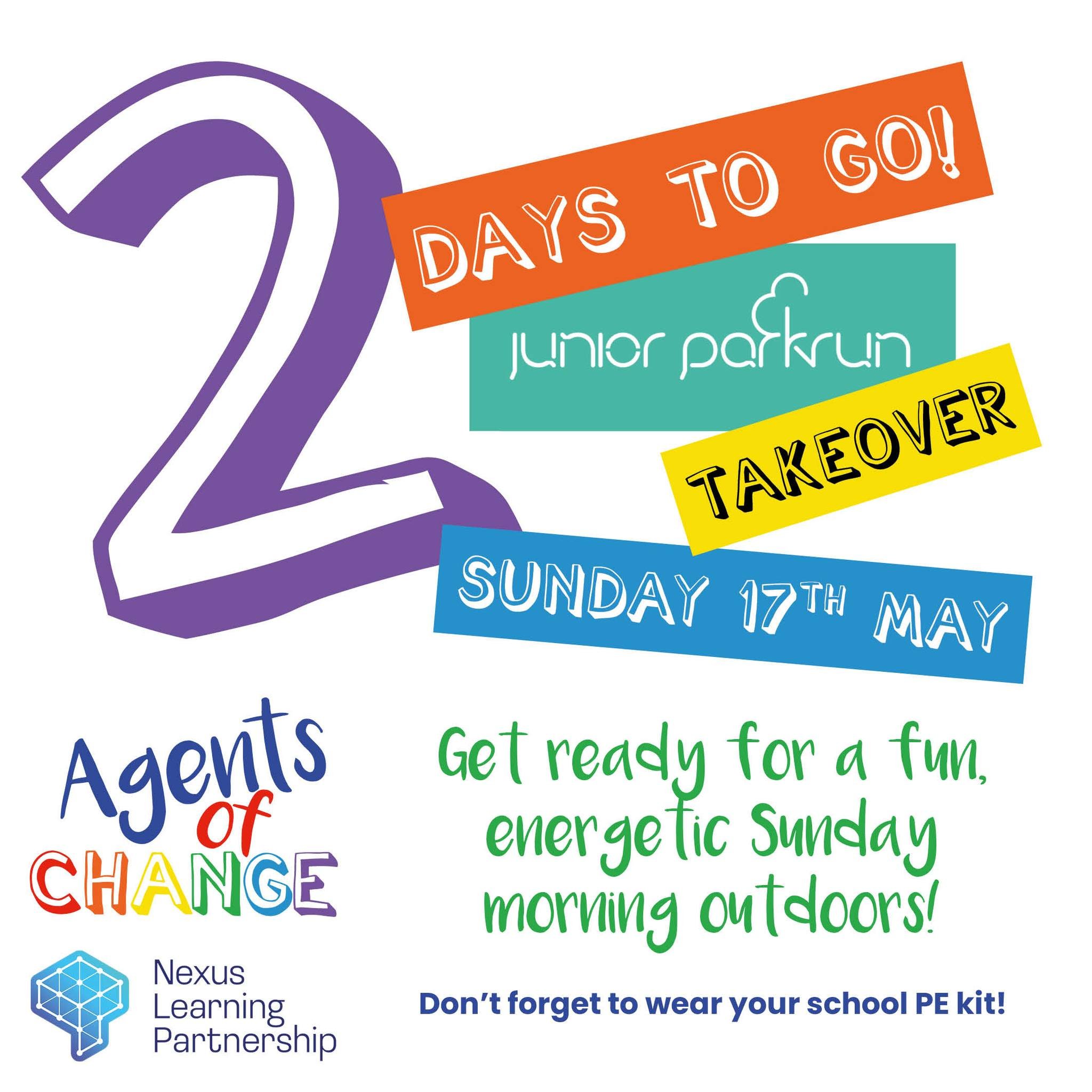 🌟🏃&zwj;♀️ THIS SUNDAY &ndash; JUNIOR PARKRUN TAKEOVER! 🏃&zwj;♂️🌟

🕣 Remember to meet us at 8:40am for our big group photo outside the caf&eacute; 📸