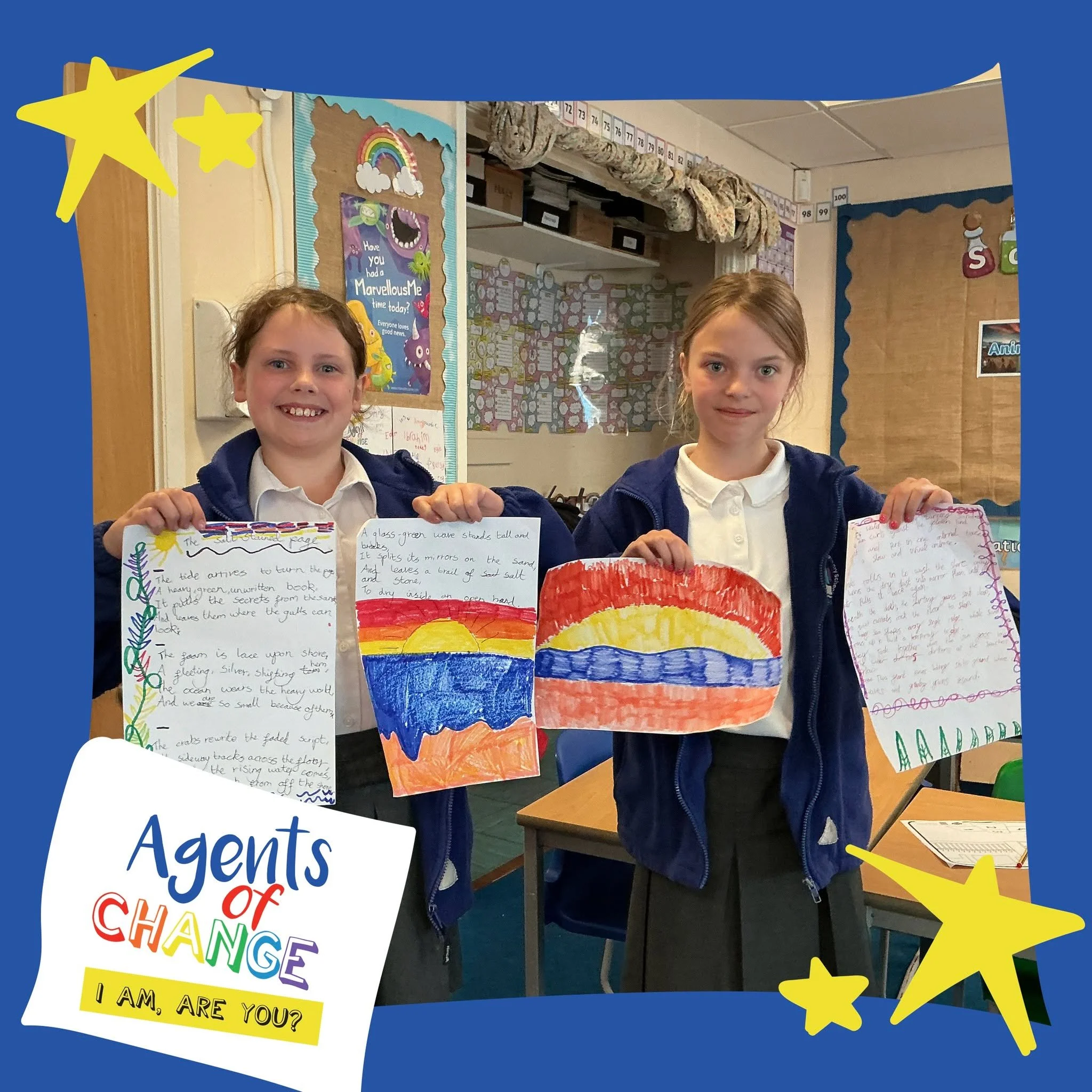 🌊✨ WOW! These pupils truly became Agents of Change during their Water Challenge: Connect with Your Environment.

Inspired by the beach and a stunning sunset, they transformed their connection to nature into two incredible poems. Their powerful vocab