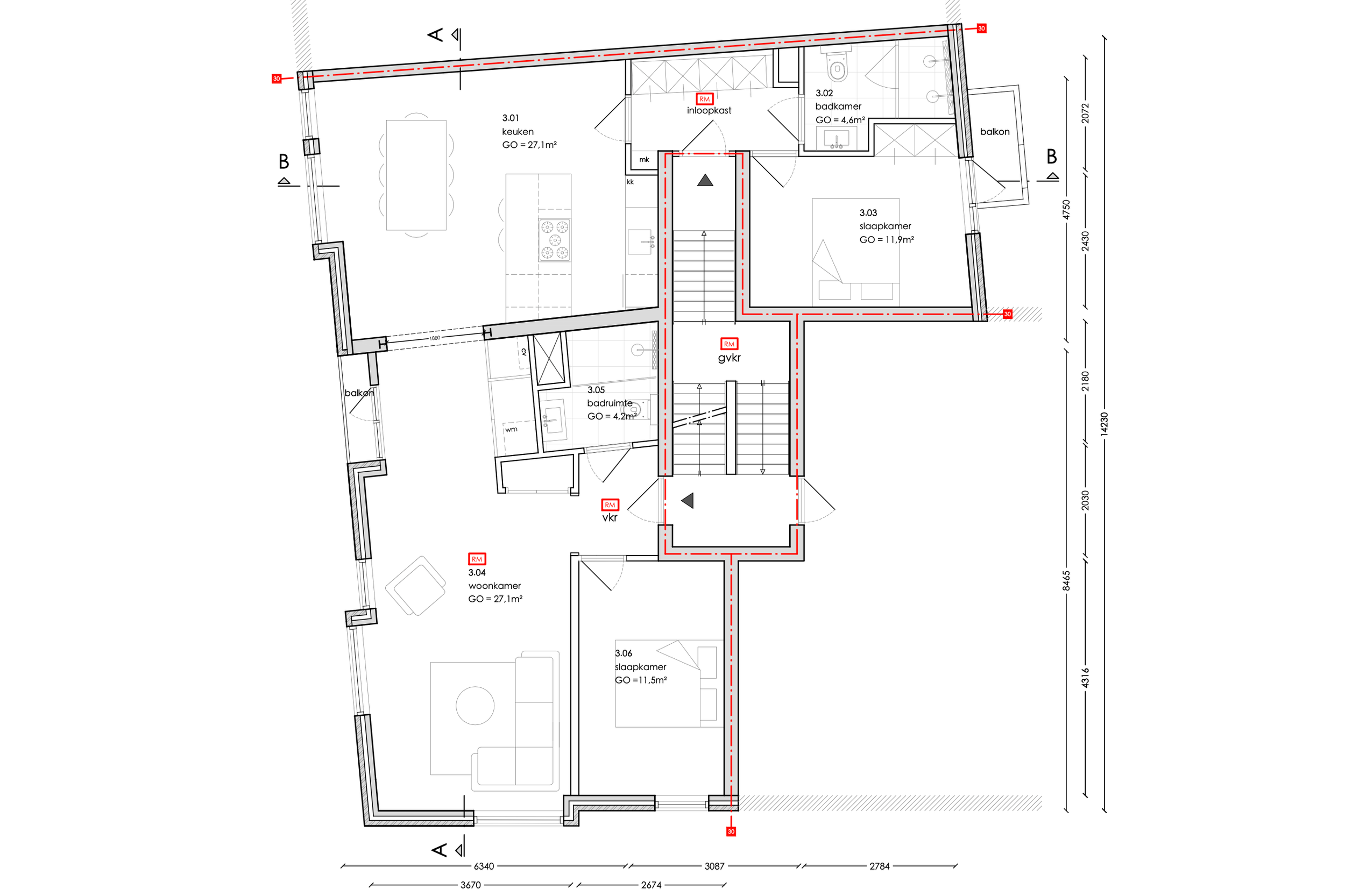 Eerste Looiersdwarsstraat | omgevingsvergunning