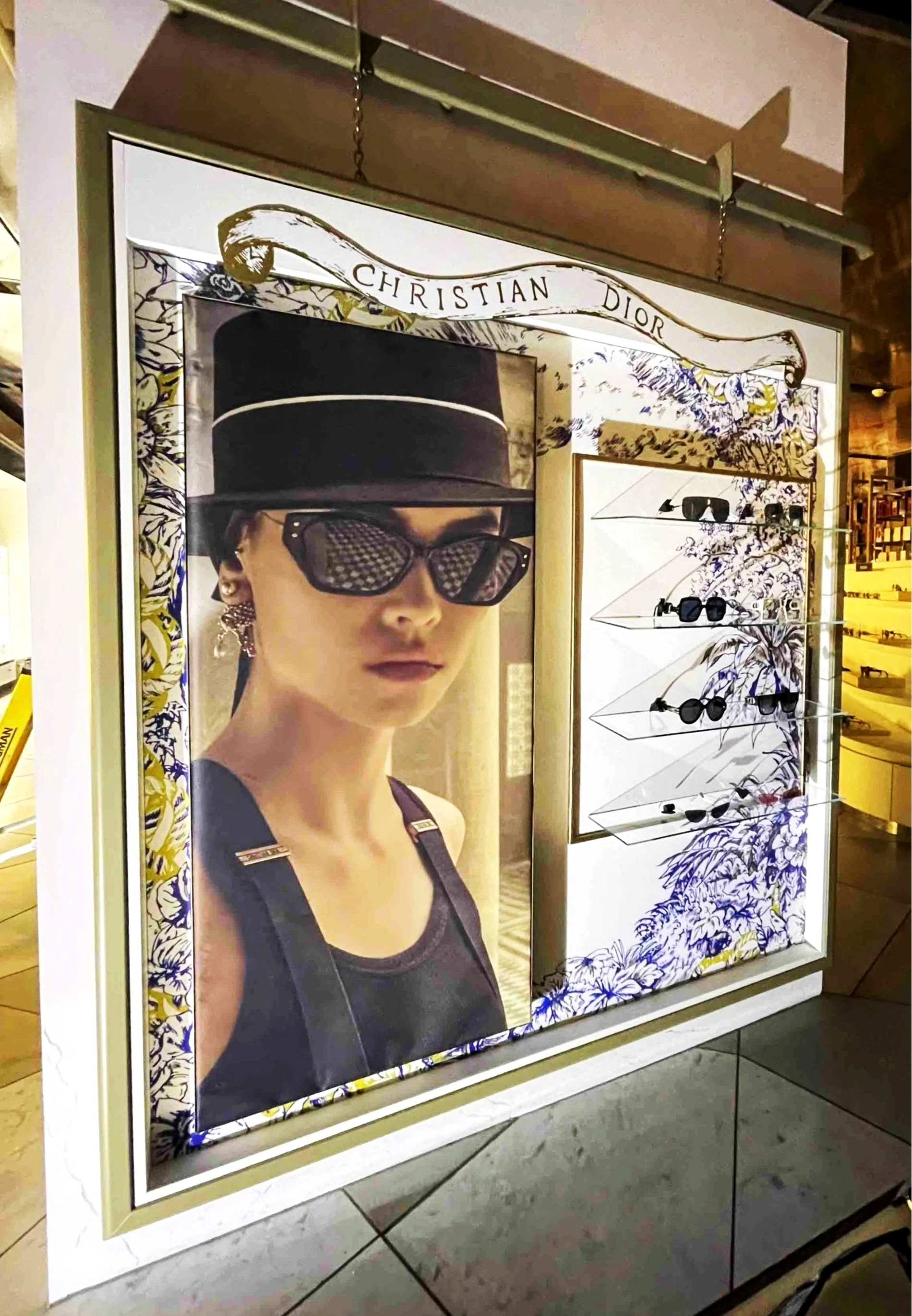 Christian Dior In Store Display Area for Harvey Nichols, Manchester Created and Manufactured by Vision Creative Visual Marketing Company