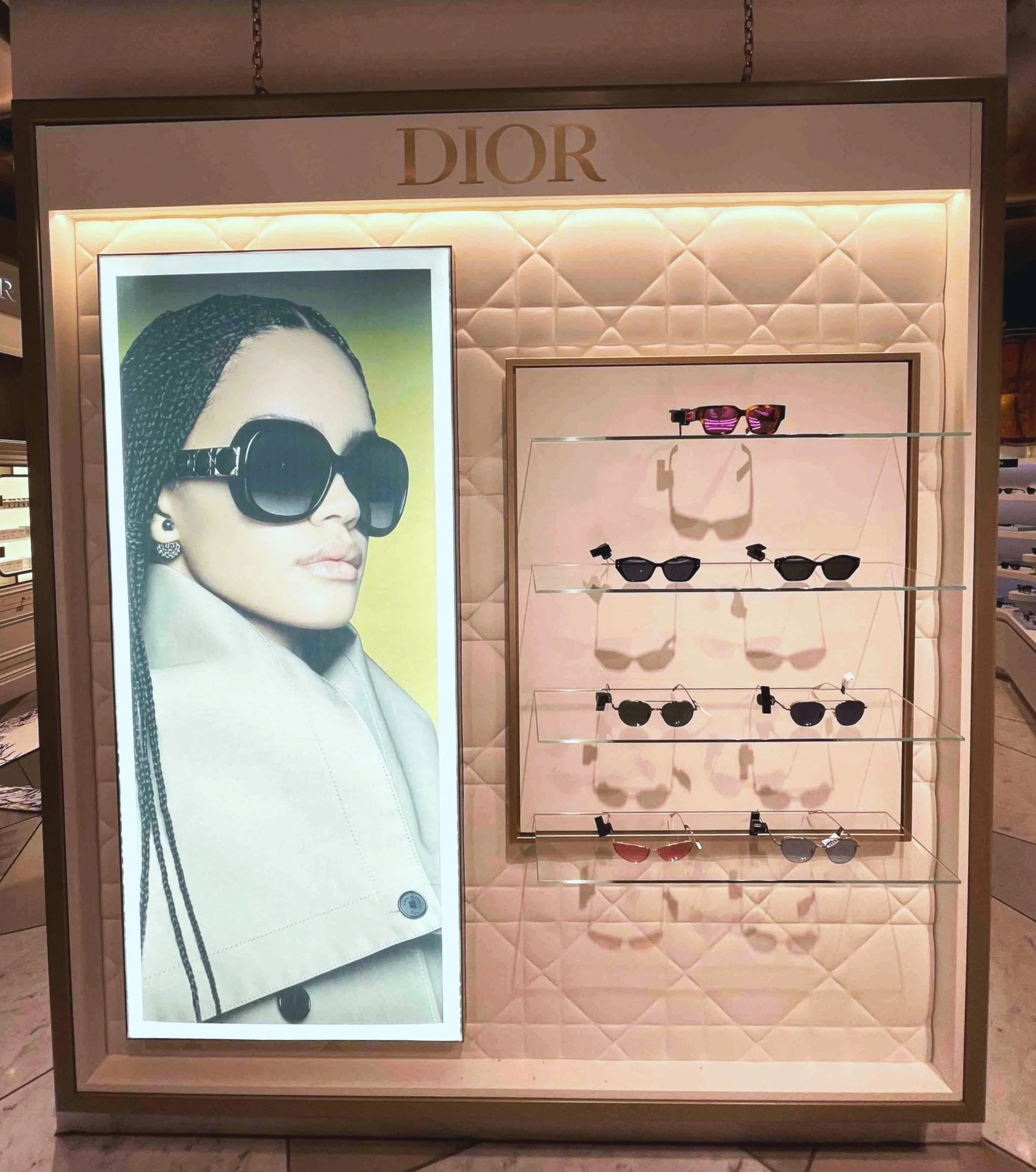 Christian Dior In In Store Retail Display for Harvey Nichols London Created Manufactured and Installed by Vision Creative Visual Marketing