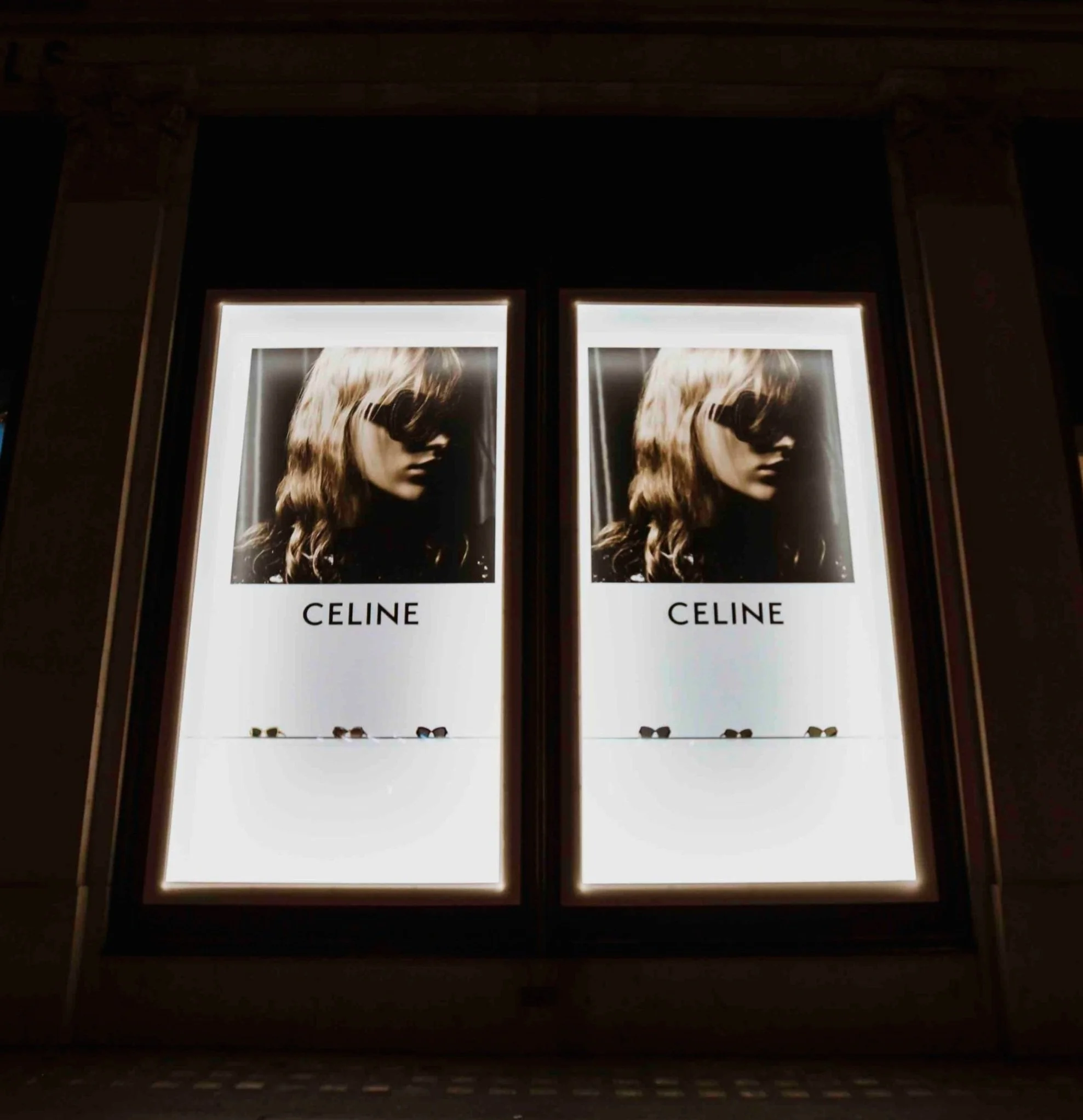 Celine Retail Window Display for Harvey Nichols London Sloane Street Created Manufactured and Installed By Vision Creative Visual Marketing Company