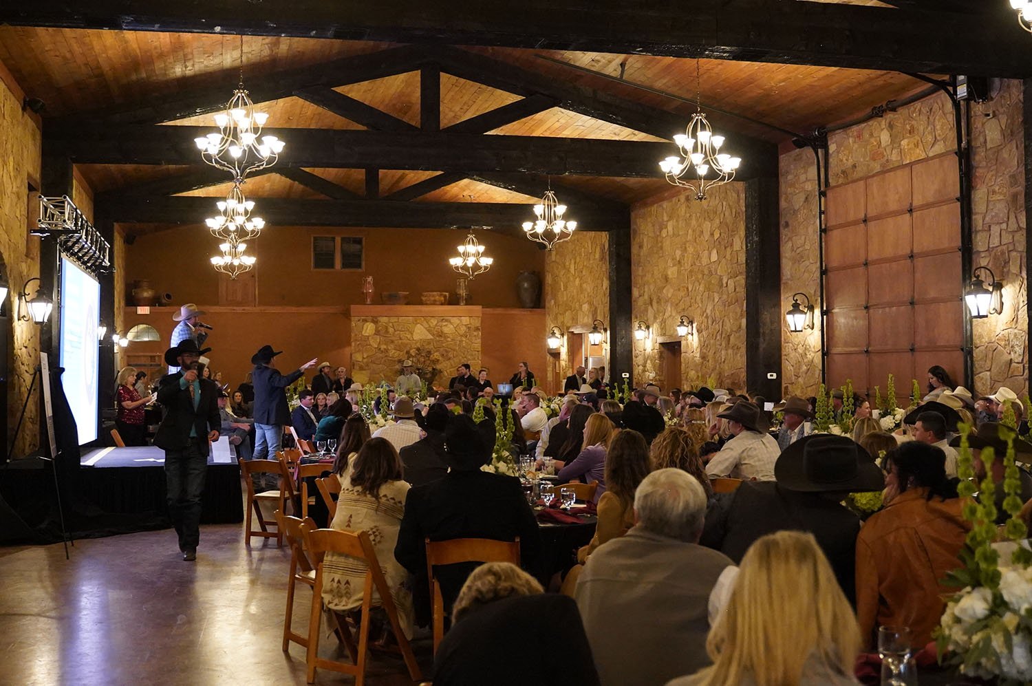Charity gala event at Bella Vita Ranch, an event venue in Stephenville, Texas