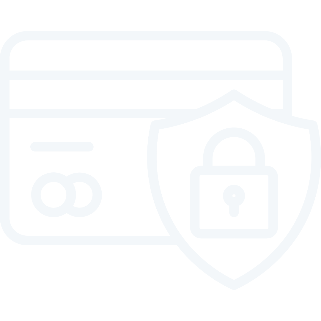 Icône d'une carte de crédit avec un bouclier et un cadenas, représentant la sécurité des paiements en ligne.