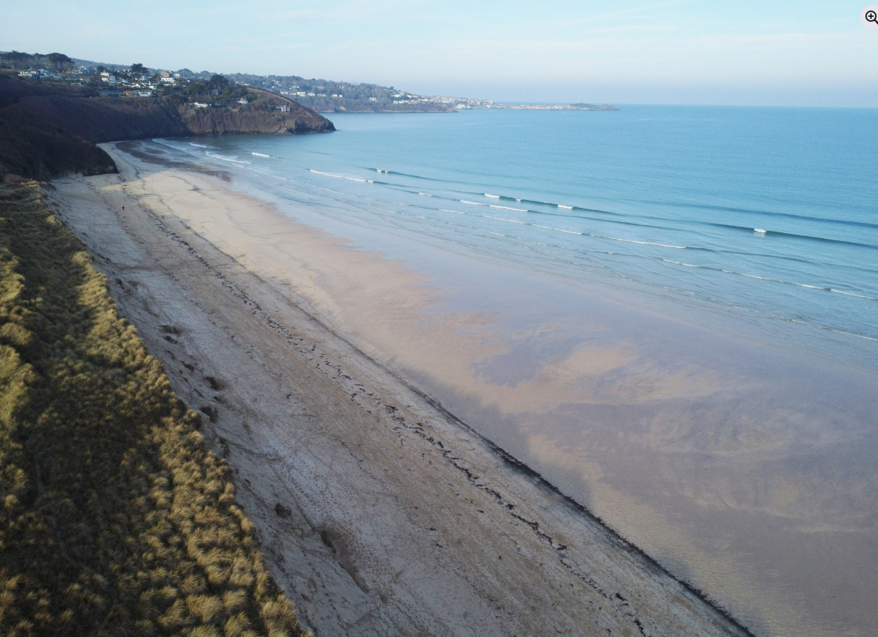 RIP CURRENT ON A BEACH WITH SURF