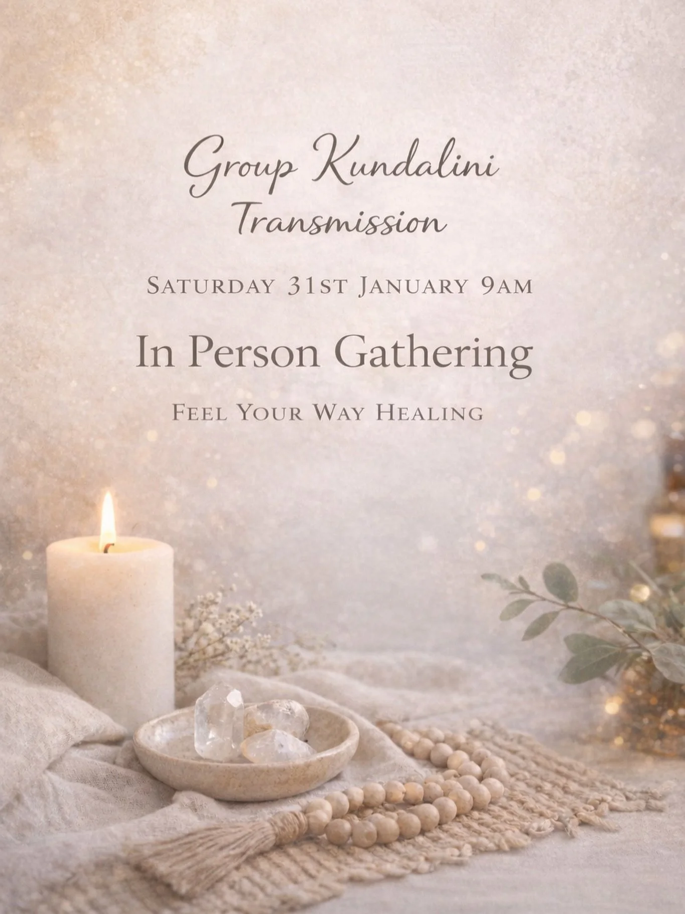 I&rsquo;m holding a small in-person Kundalini Transmission group session at the end of this month and wanted to gently share in case it feels like the right timing for you.

🗓 Saturday 31st January
⏰ 9:00&ndash;11:00am
📍 Ruan Minor Village Hall

Th