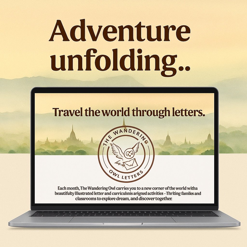 The Wandering Owl is almost ready to take flight&hellip;
Our new website is taking shape, and soon you&rsquo;ll be able to journey with us - one letter at a time. 🌍
💌 Stay tuned&hellip; adventure is on its way.