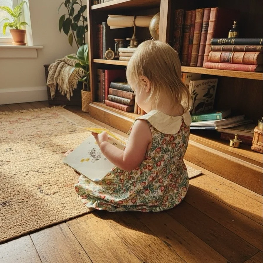 Childhood deserves more moments like this - the quiet focus, the soft light, the kind of absorption that only happens when a story is real and held.

Moments that feel special enough to wait for - real mail, real stories, real connection. I want chil