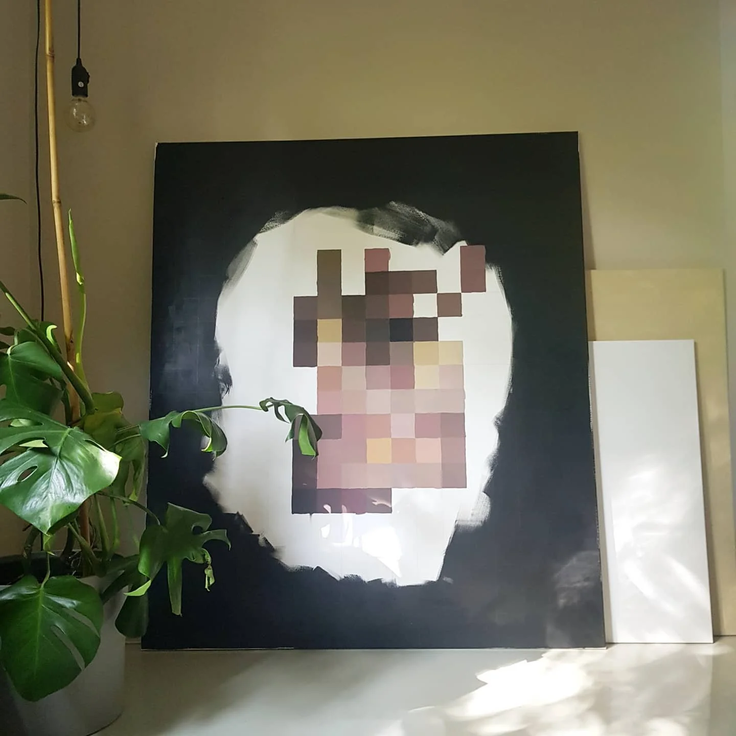 i think it's finished. 

#portrait #art #finishedwork #paintings #love #studio #artist #newoninstagram #artwork