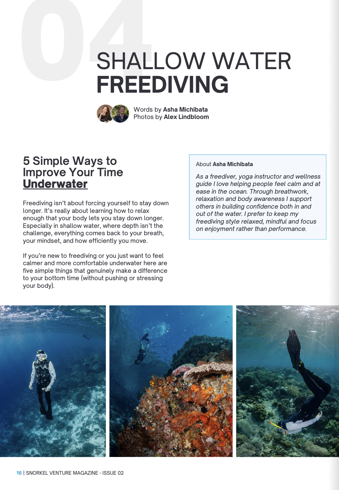 Snorkel Venture Magazine Issue 1 Content FD.png
