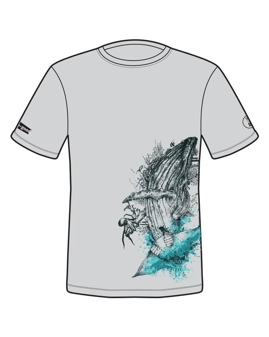 Snorkel for Good T-shirt in Classic Grey