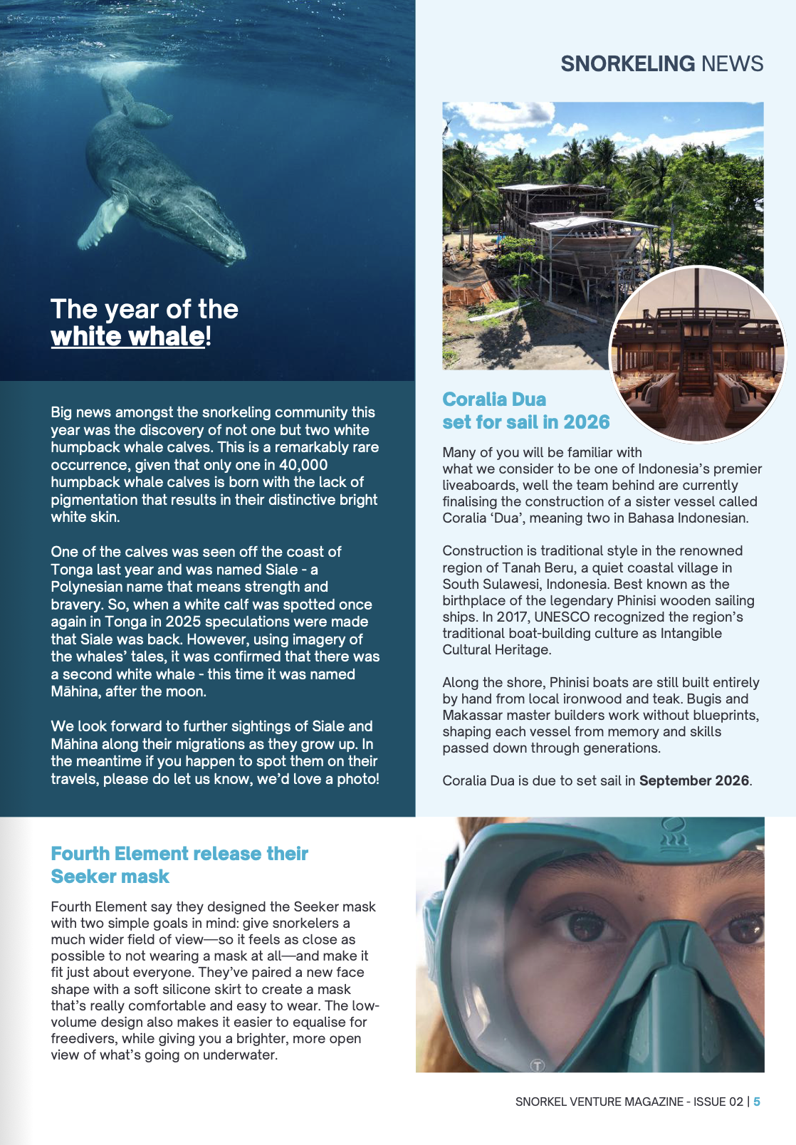 Snorkel Venture Magazine Issue 1 news.png