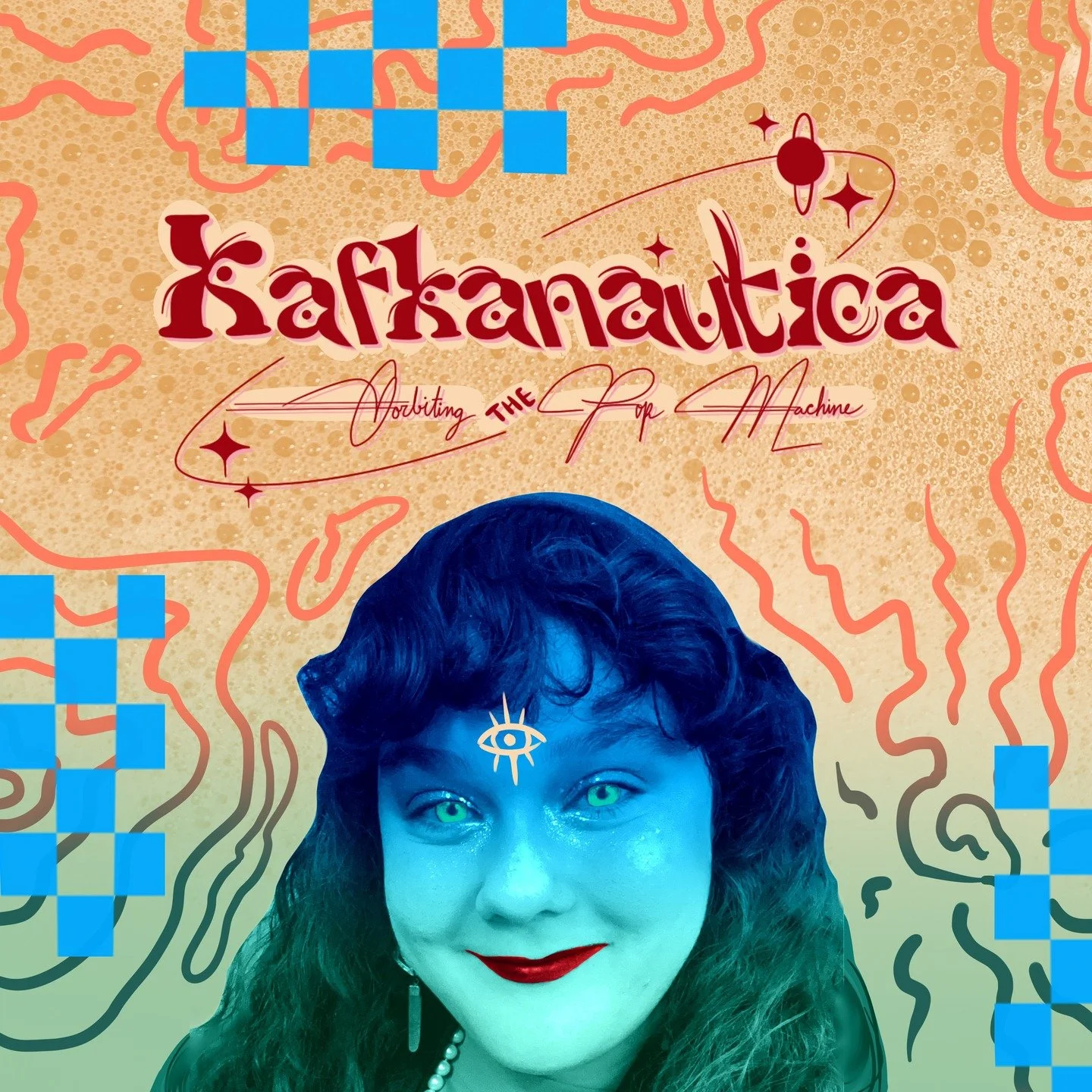 hEy YoU~! Ya, you! ✨ Are you tired of the same five bands dominating your music algorithm? Then welcome aboard the cosmic trash barge of Kafkanautica Orbiting the Pop Machine, a digital zine for synthpop cultists, post-punk sewer dwellers, and other 