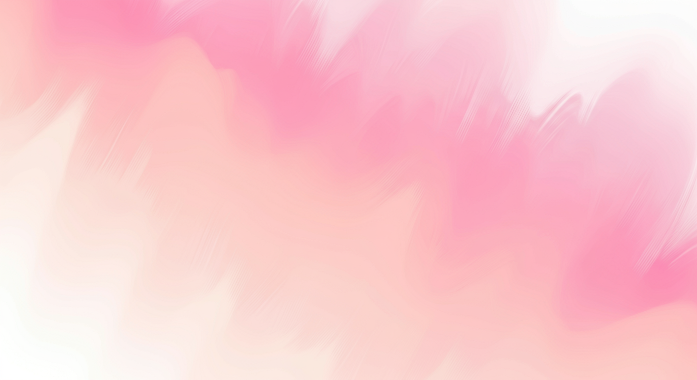 Abstract pink and white gradient background with soft, blurred brushstrokes.
