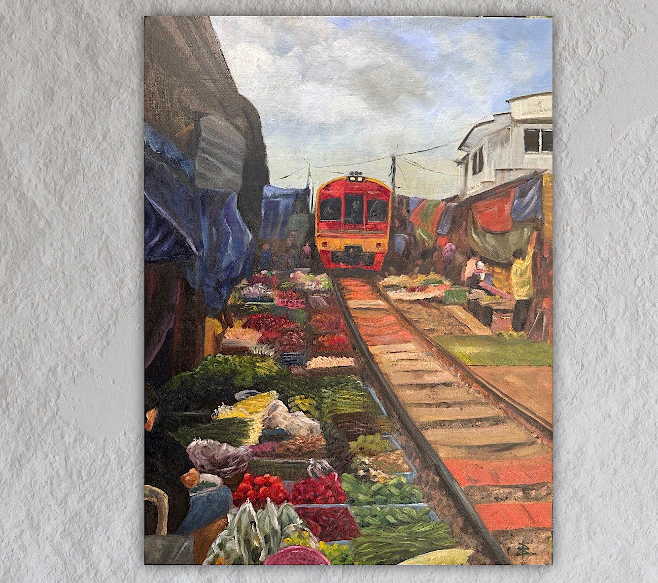 Thai Market and the Train