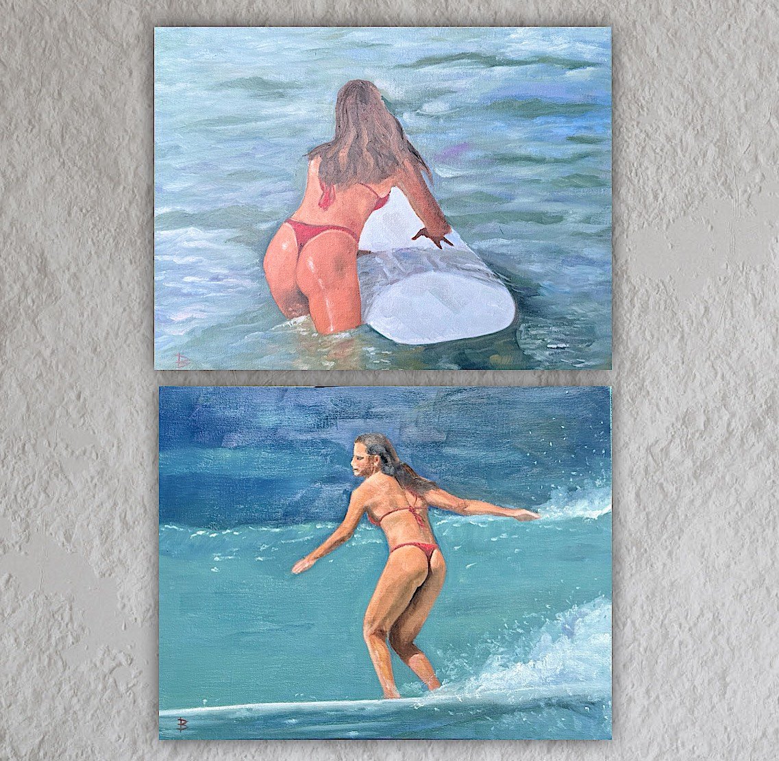 Surfer Girl(s) Diptych
