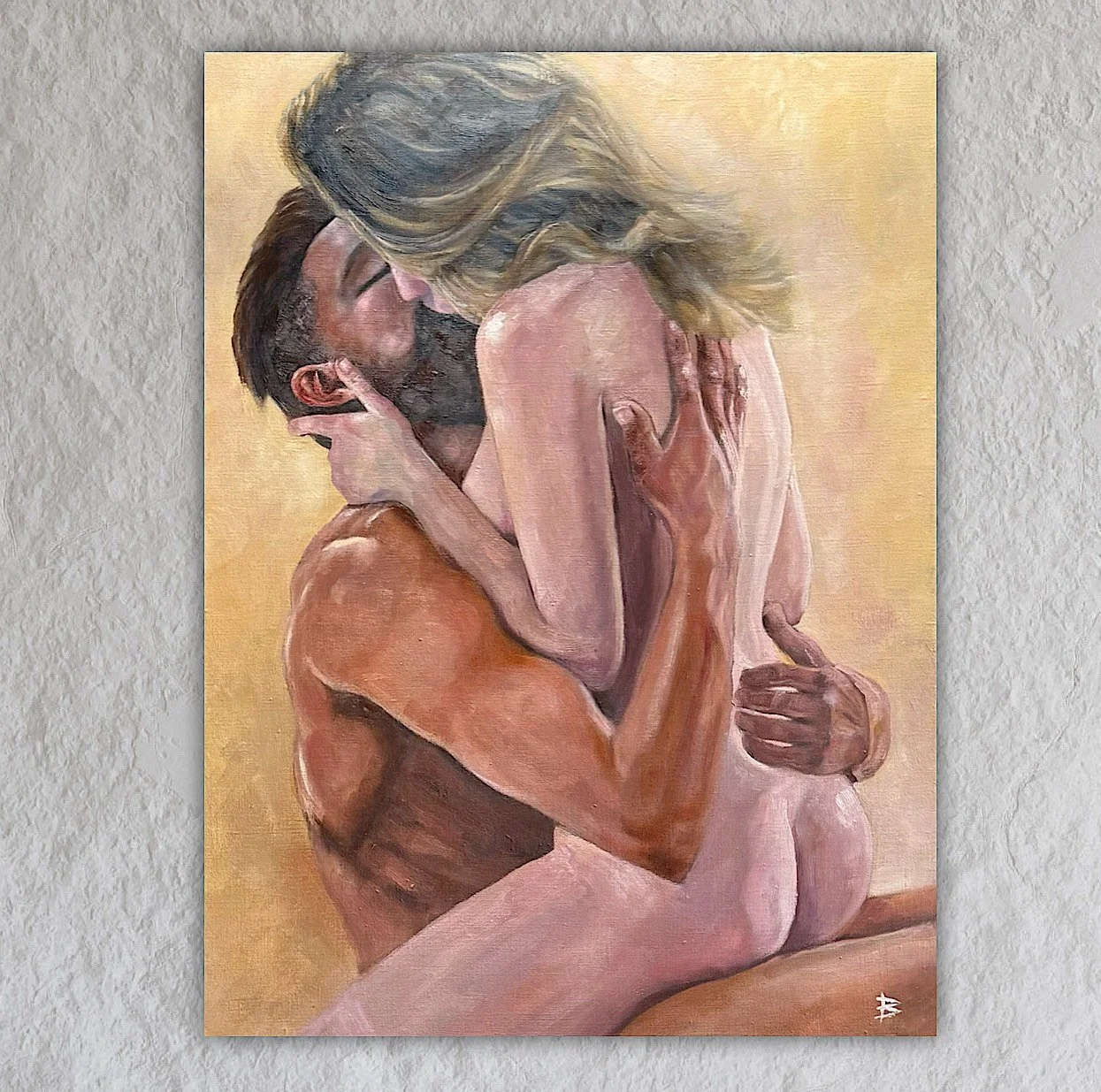 Embrace of Love - Original Oil Painting