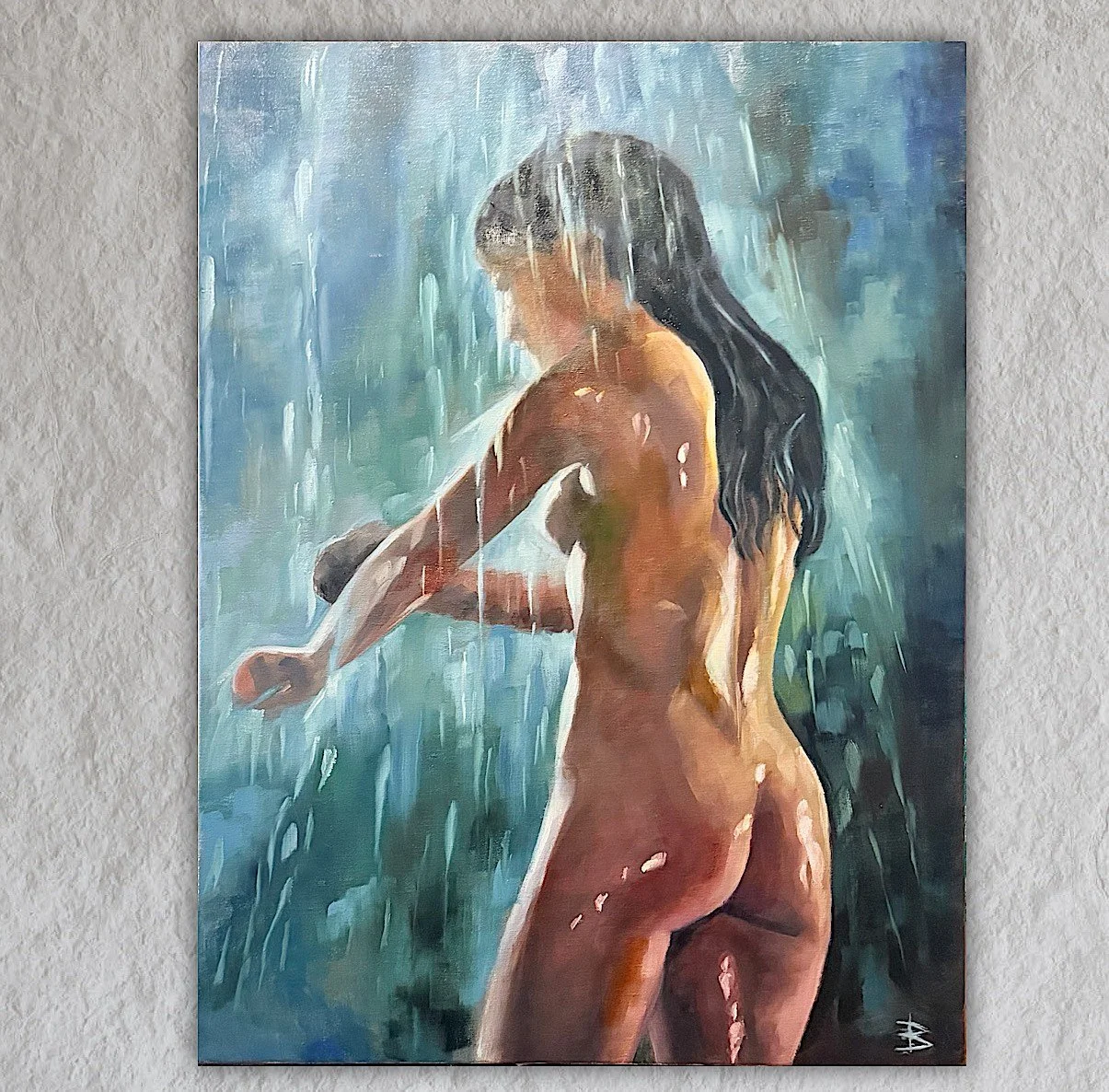 Woman in Waterfall