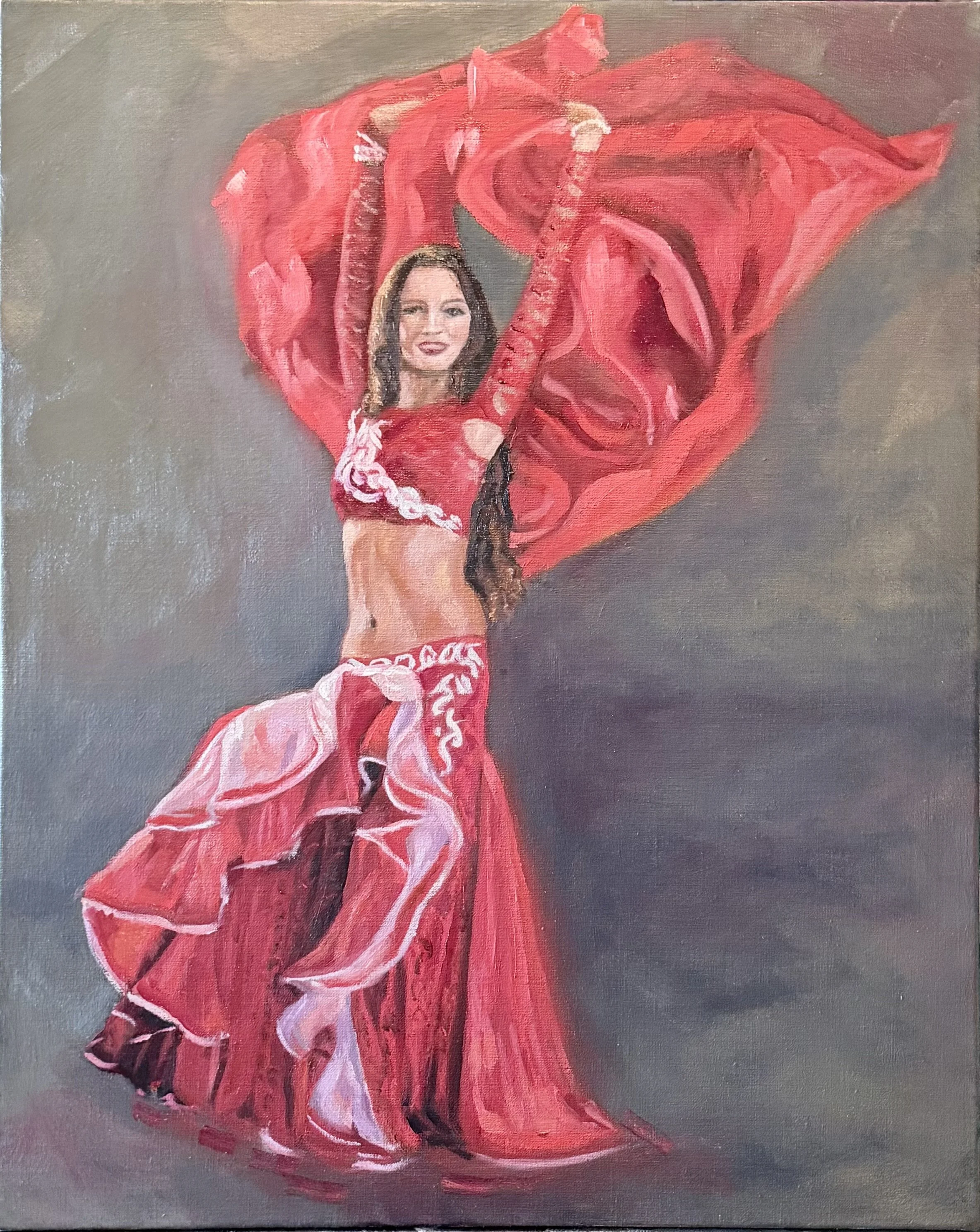 Dancer in Red (Diptych)