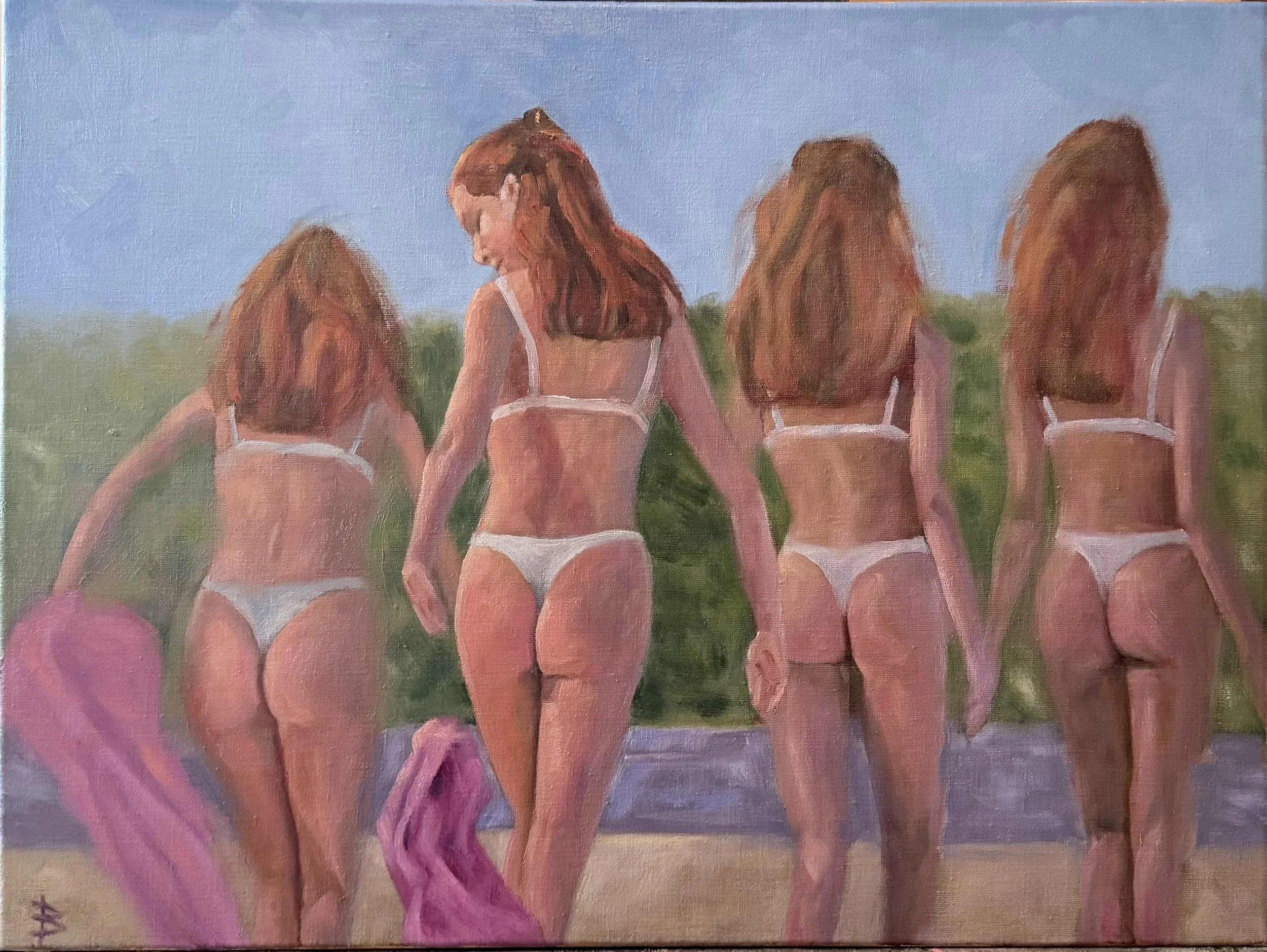 A Point in Time: Sequential Movement Oil Painting