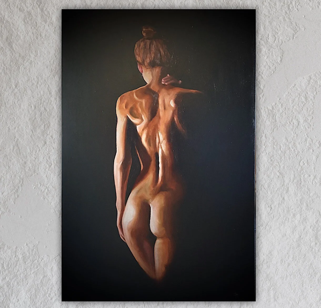 Elegant Nude Oil Painting