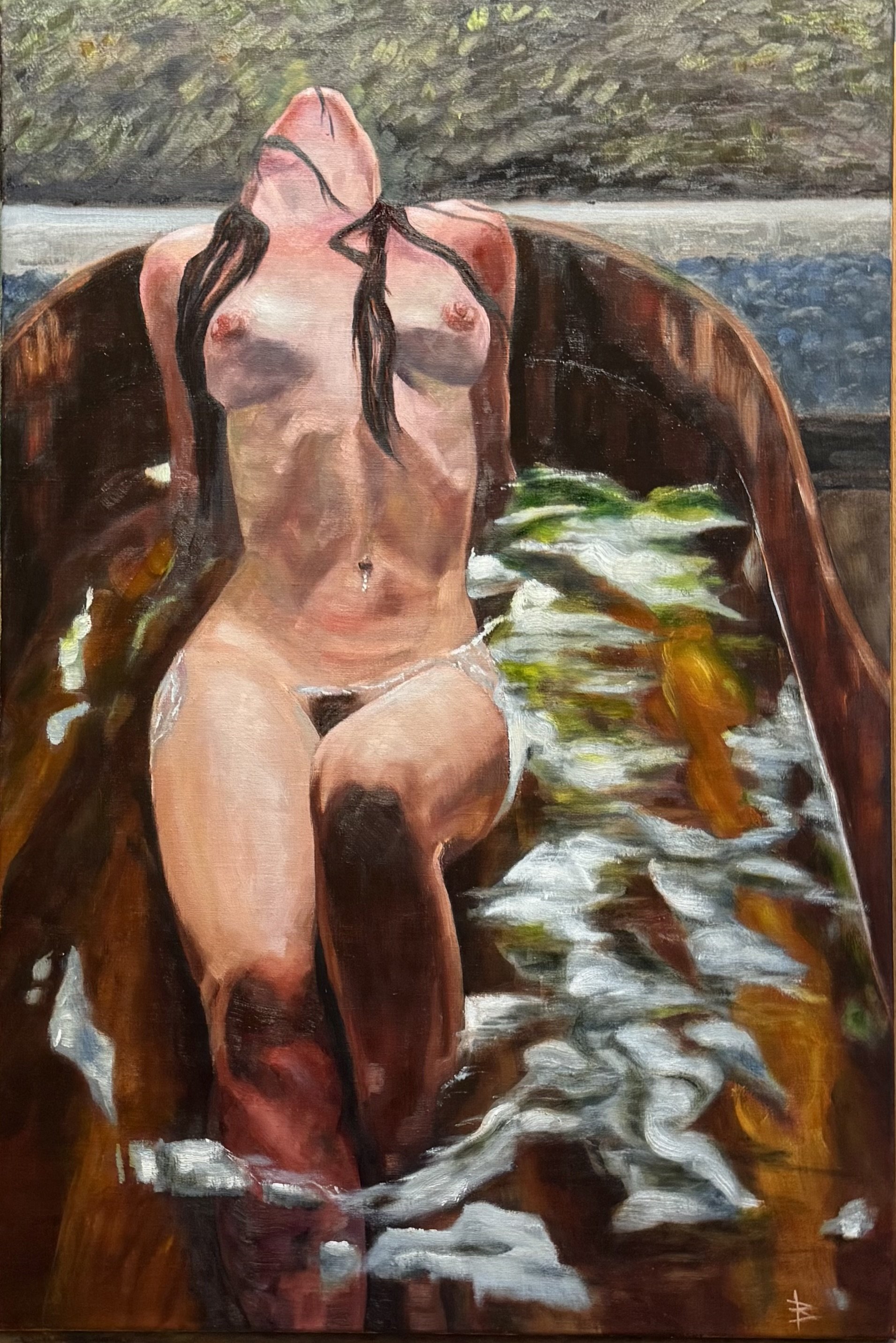 Woman Bathing