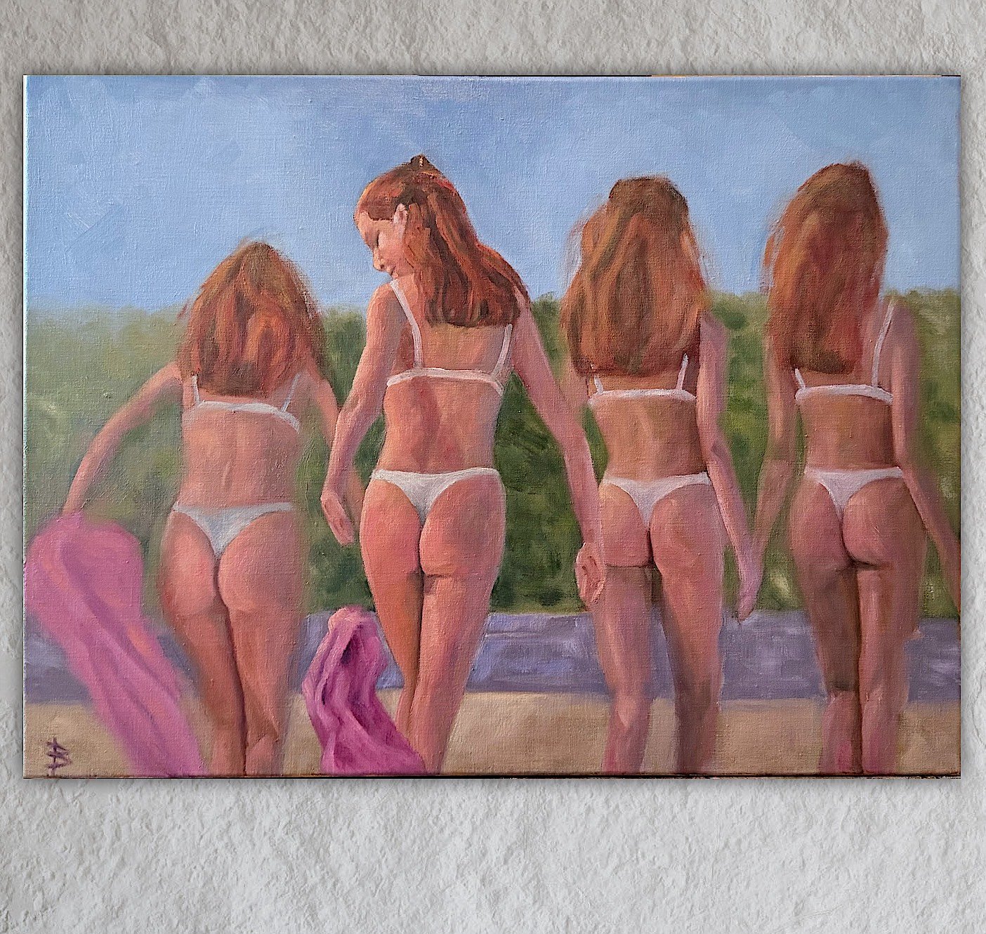A Point in Time: Sequential Movement Oil Painting