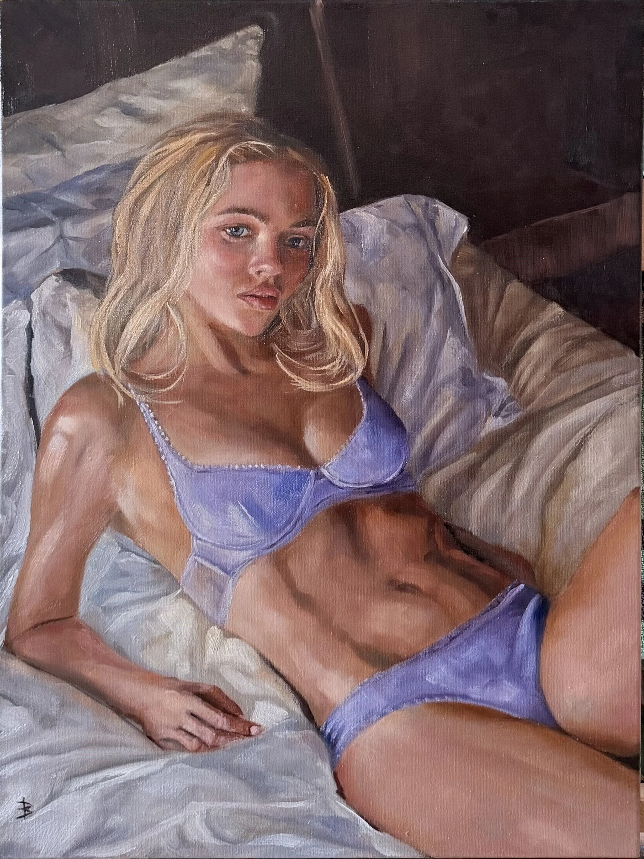 Woman on Bed