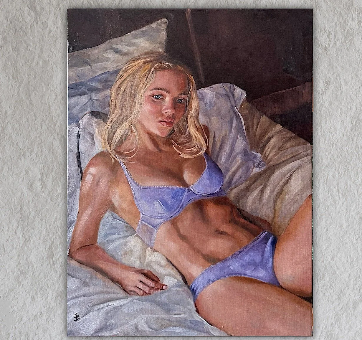Woman on Bed