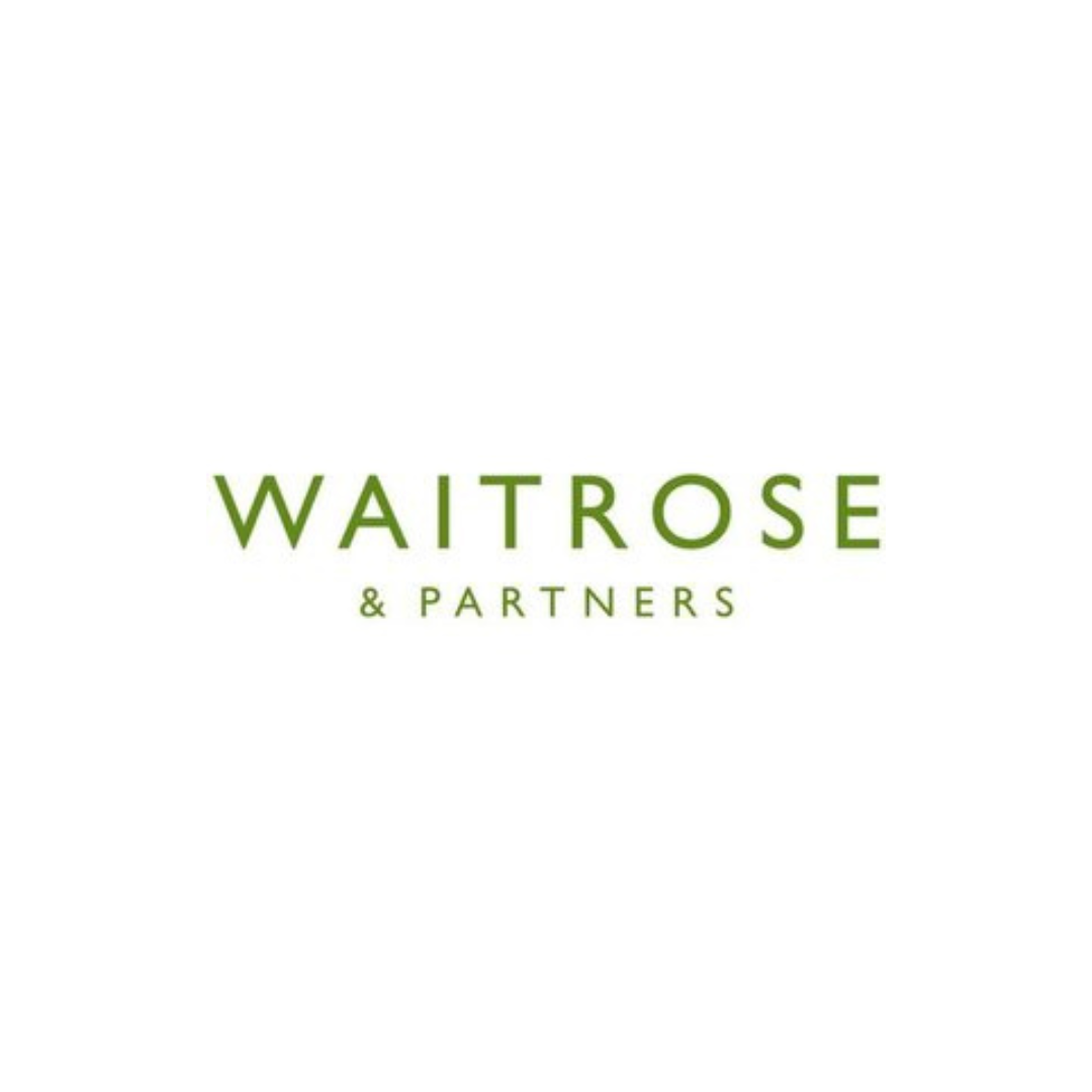 Waitrose & Partners logo in green text on a white background.