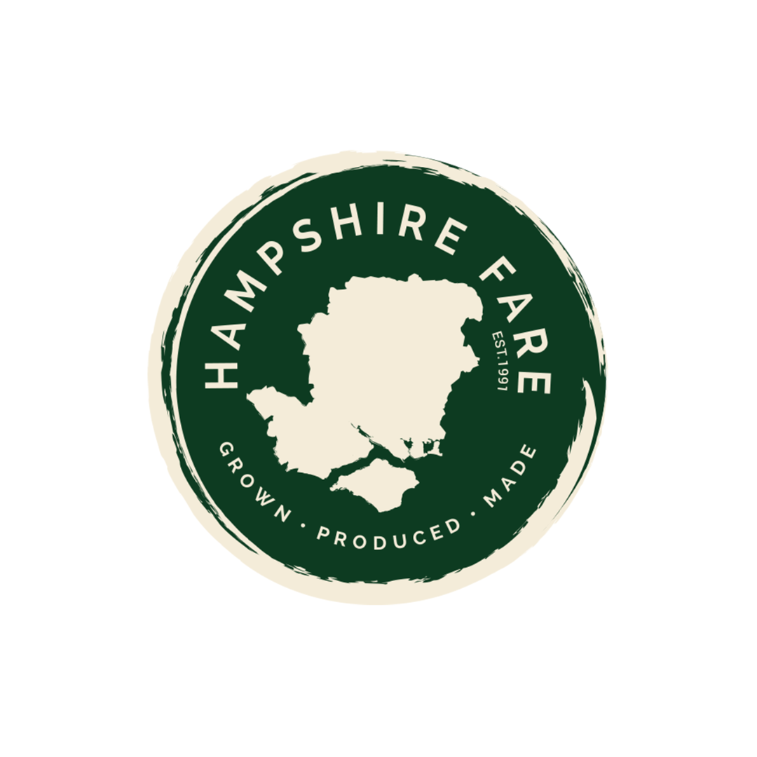 Hampshire map on a green background