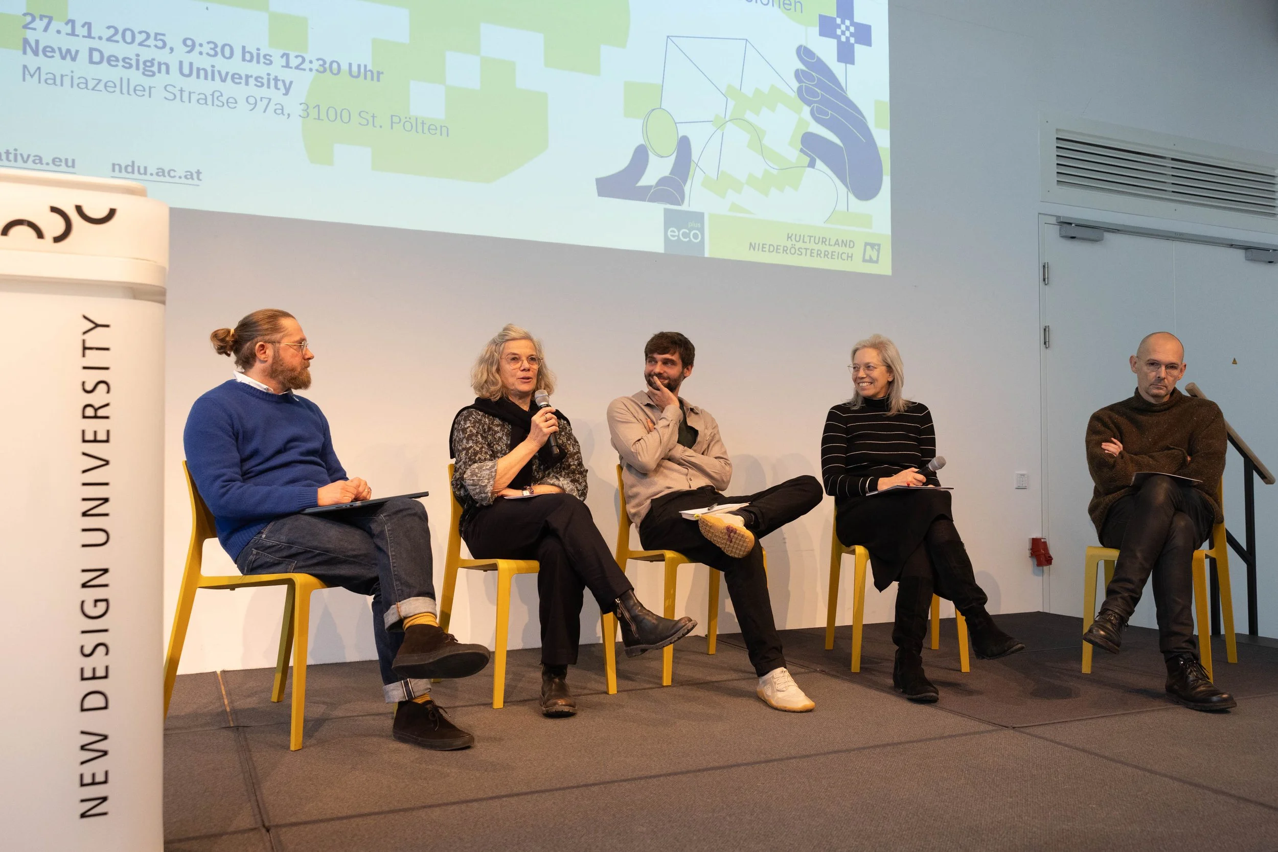 Stimmen der NDU: Florian Sammer, Barbara Eichhorn, Manuel Weilguny, Christine Schwaiger, Stefan Moritsch © eSeL.at - Lorenz Seidler