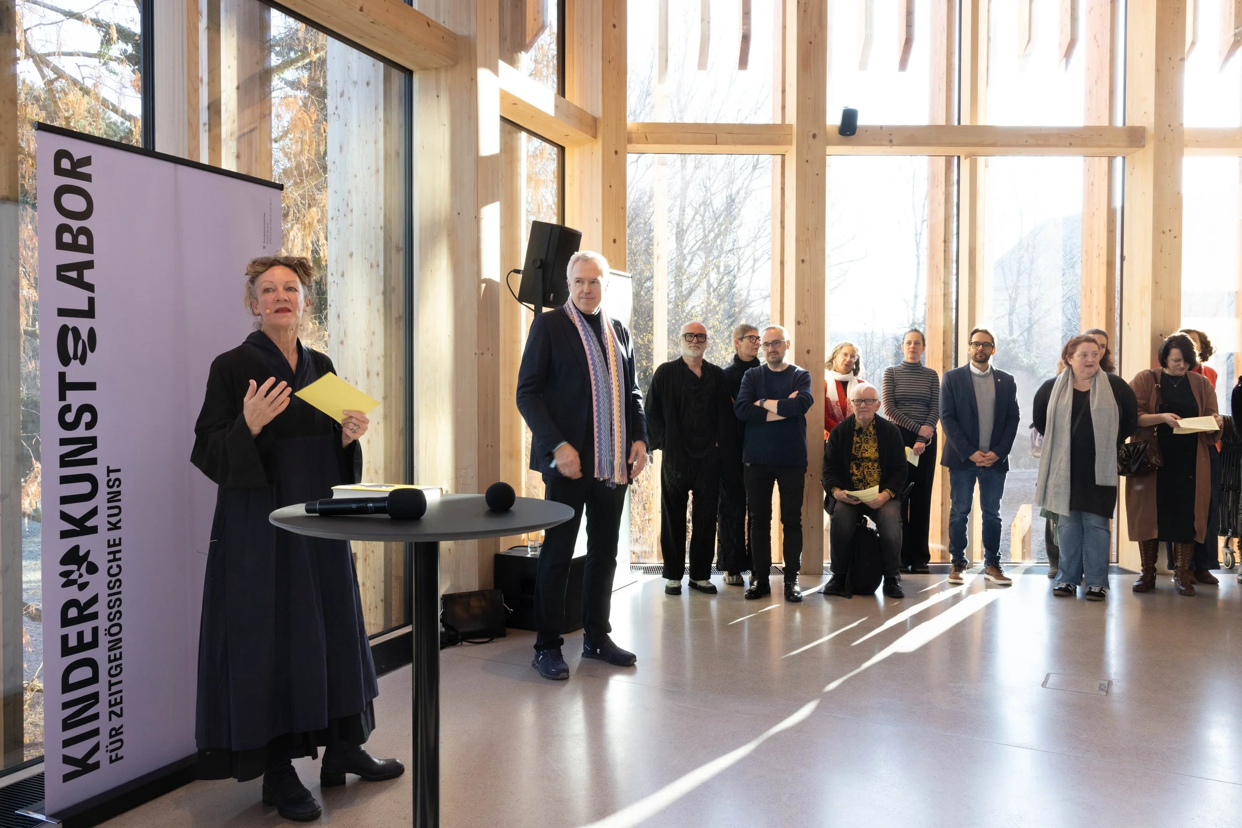 Welcome speech by Mona Jas, Artistic Director of KinderKunstLabor © eSeL.at - Lorenz Seidler