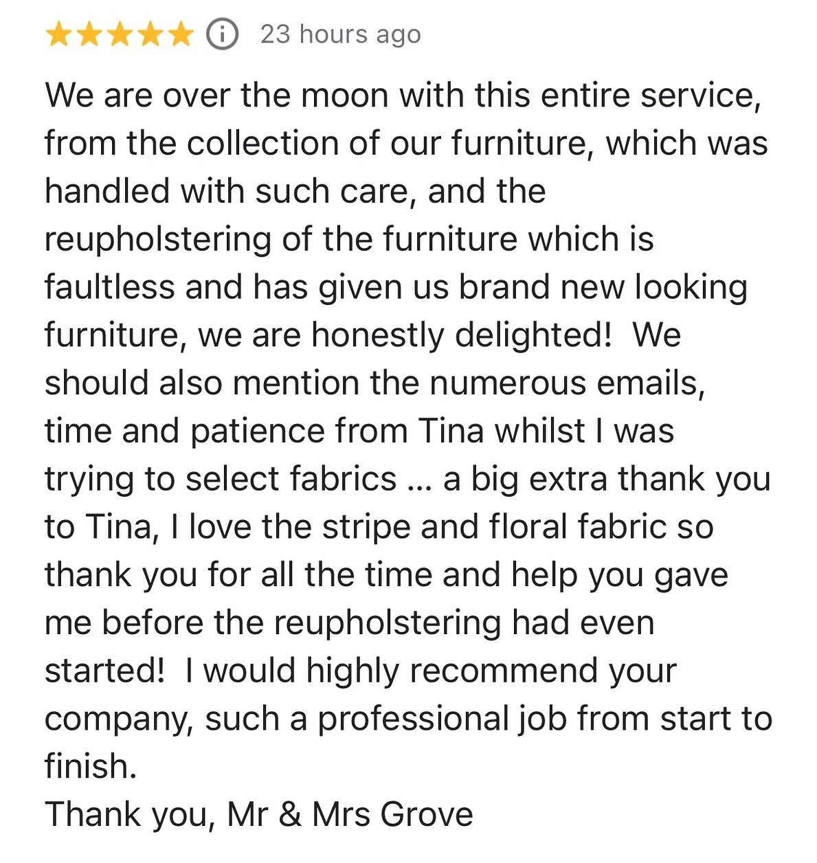 Not boasting&hellip;just want potential clients to know that we have your best interests at heart! 💜

#interiordesign #interiors #upholstery #upholsteryservices #london #designconsultation #interiordesignstudio #reupholstery #upholsteryshop #brockle