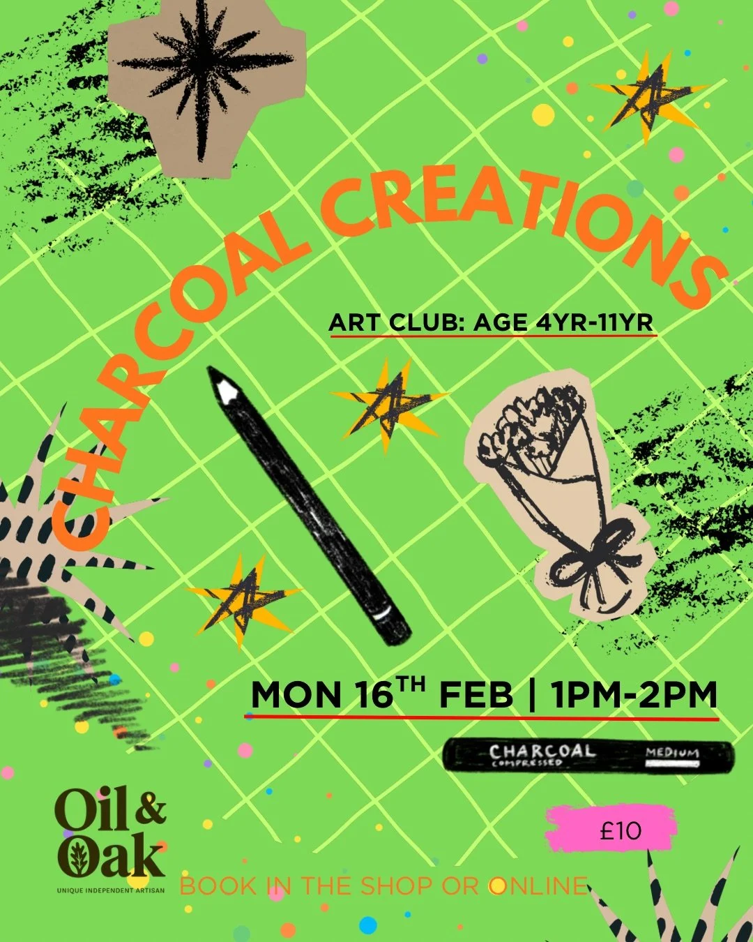 ART CLUB: CHARCOAL CREATIONS