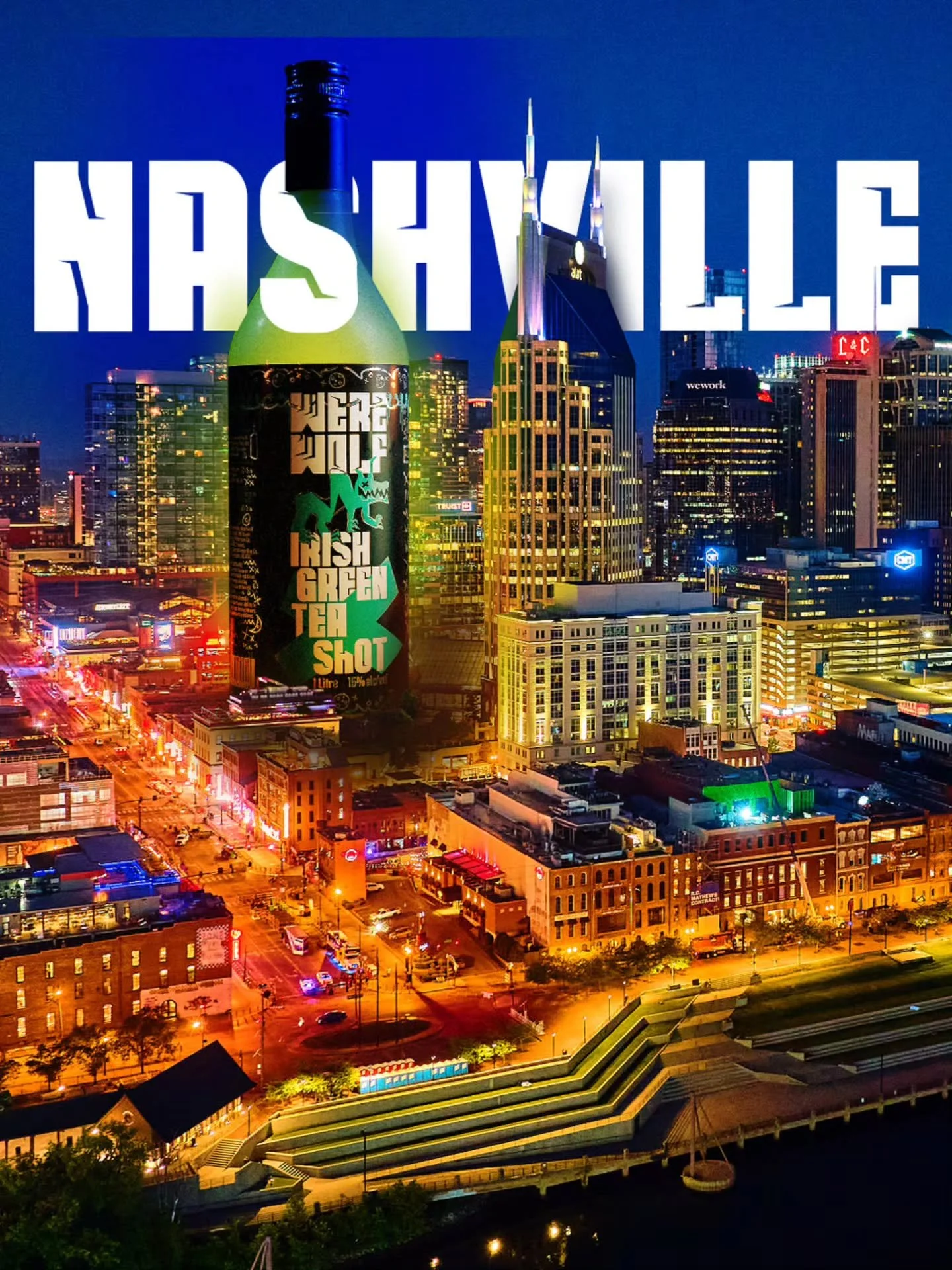 Let's Go Nashville 🎸 The Wolf 🐺 Has Landed! ☘️ #GreenTea