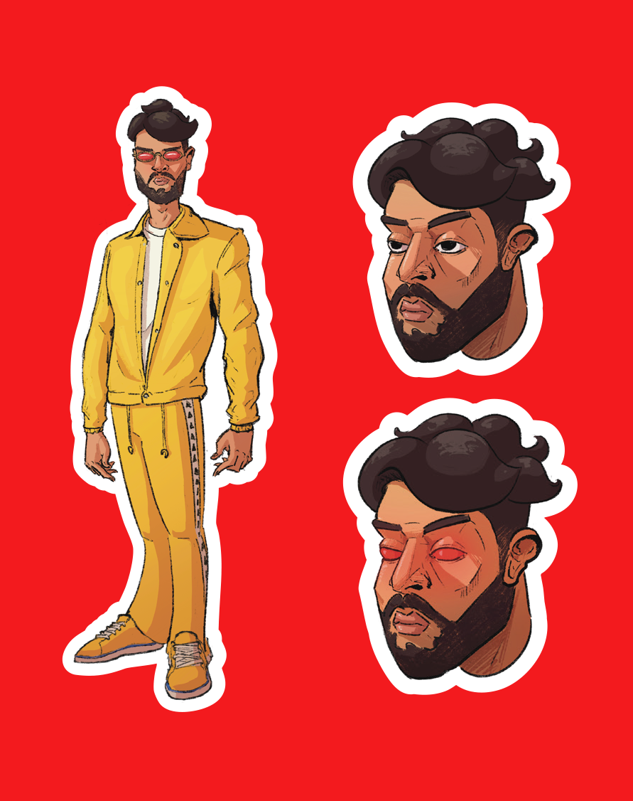 YELLOW MEANDI (Sticker)