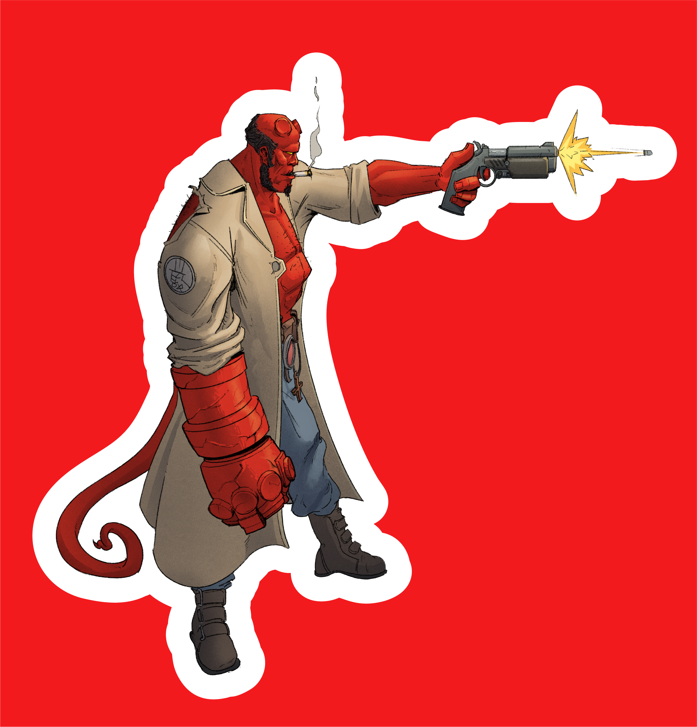 HELLBOY (Sticker)