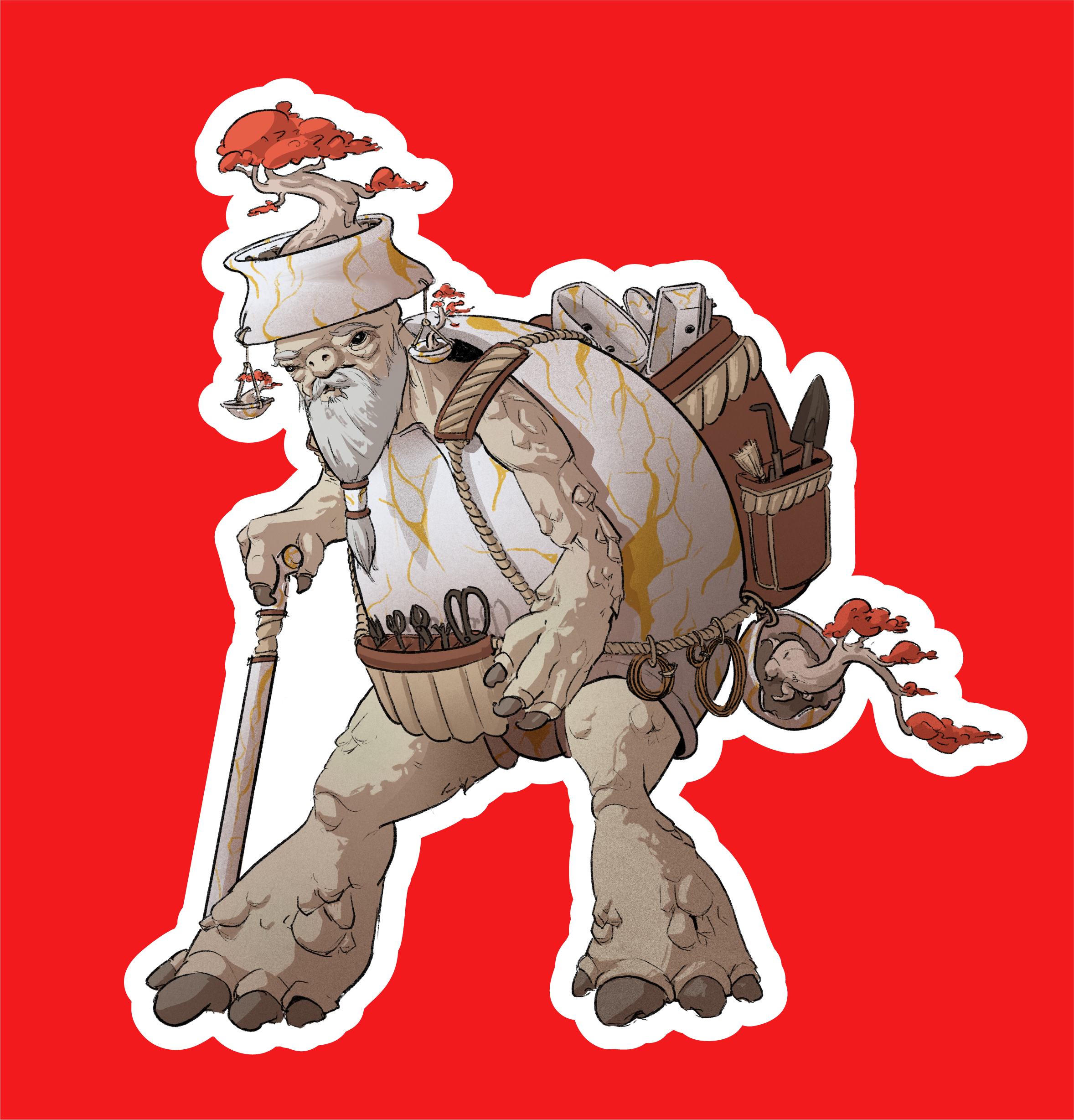 BONSAI TORTOISE (Sticker)