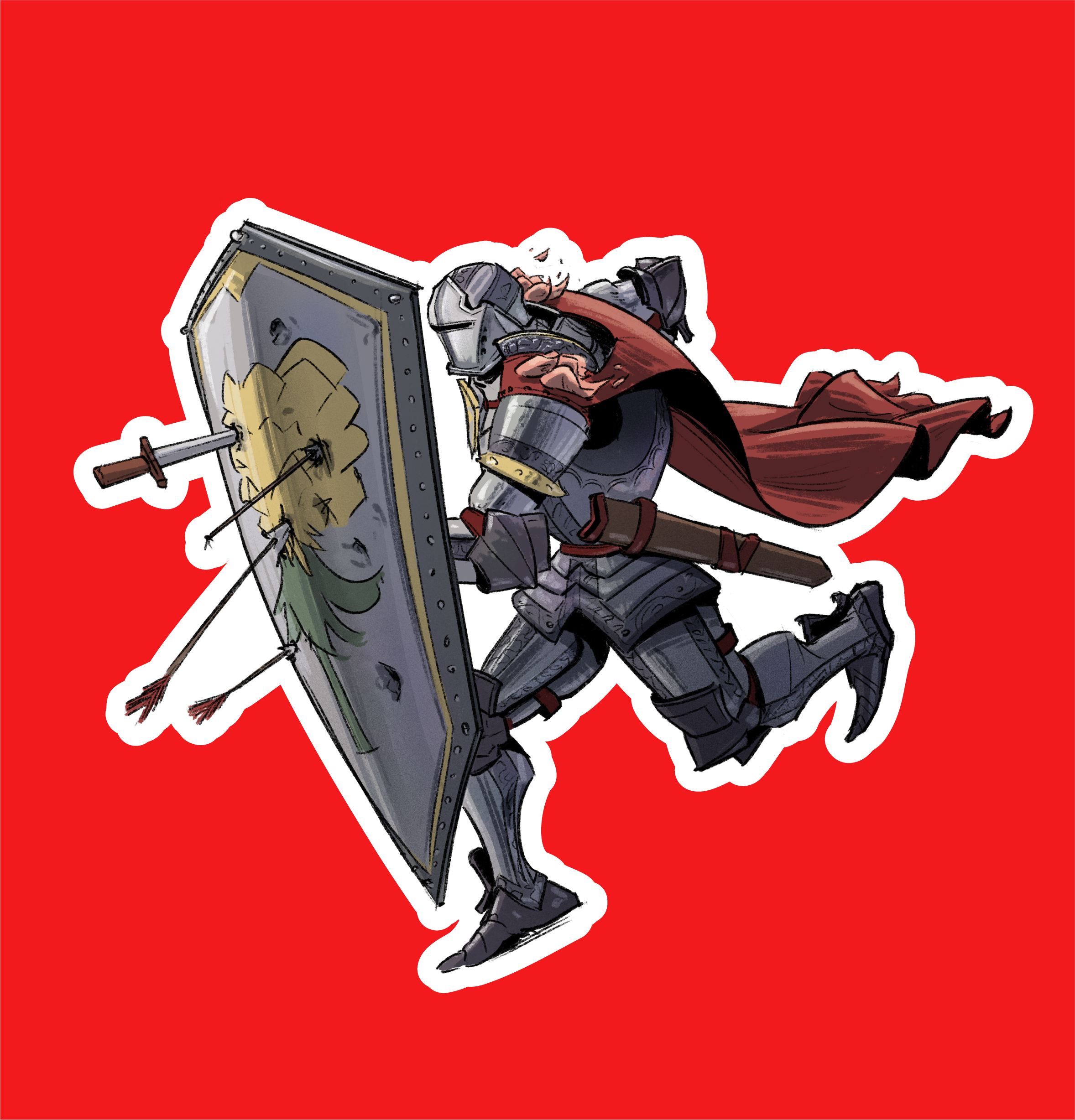 SWORDLESS KNIGHT (Sticker)