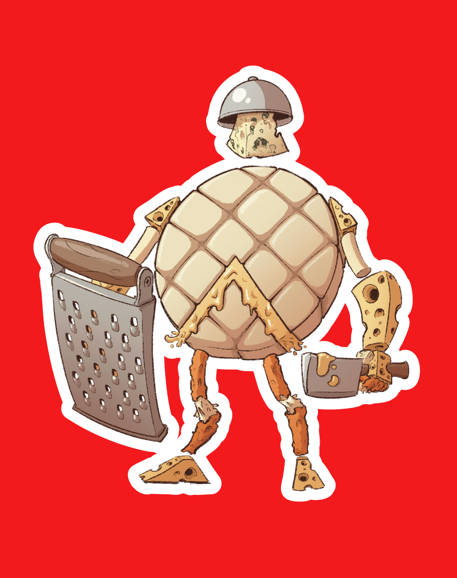 CHEESE KNIGHT (Sticker)