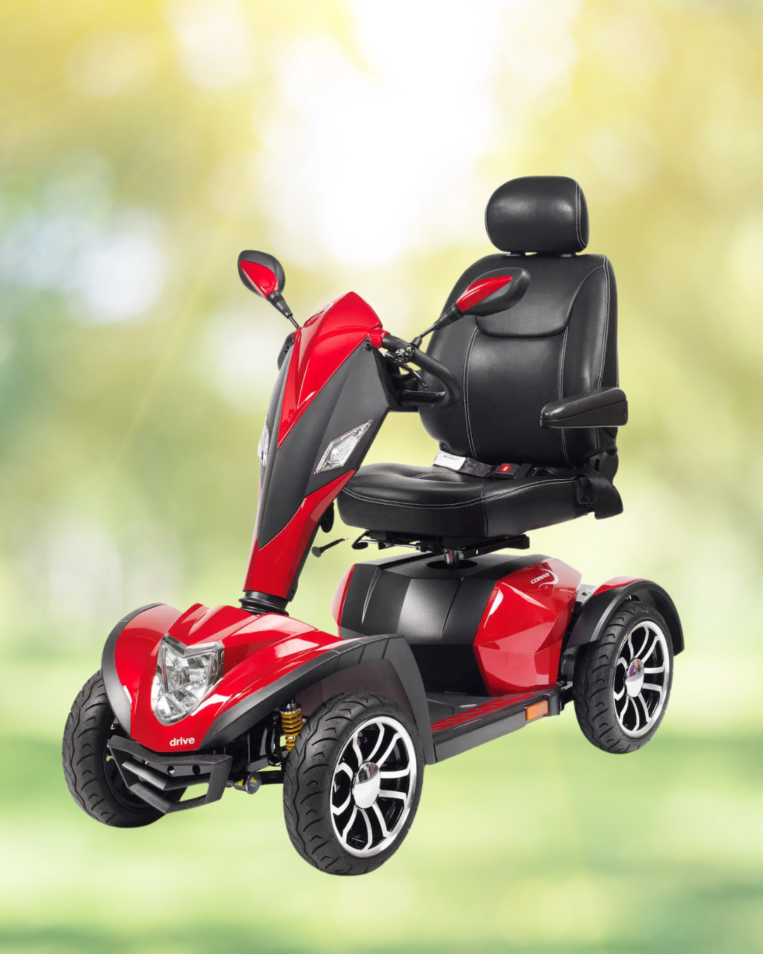 The Cobra, Powernap Ltd's revolutionary Road Legal Scooter, designed to give an outstanding stable drive and maximise battery consumption. Available for delivery in Thirsk, Northallerton, North Yorkshire and Nationwide.