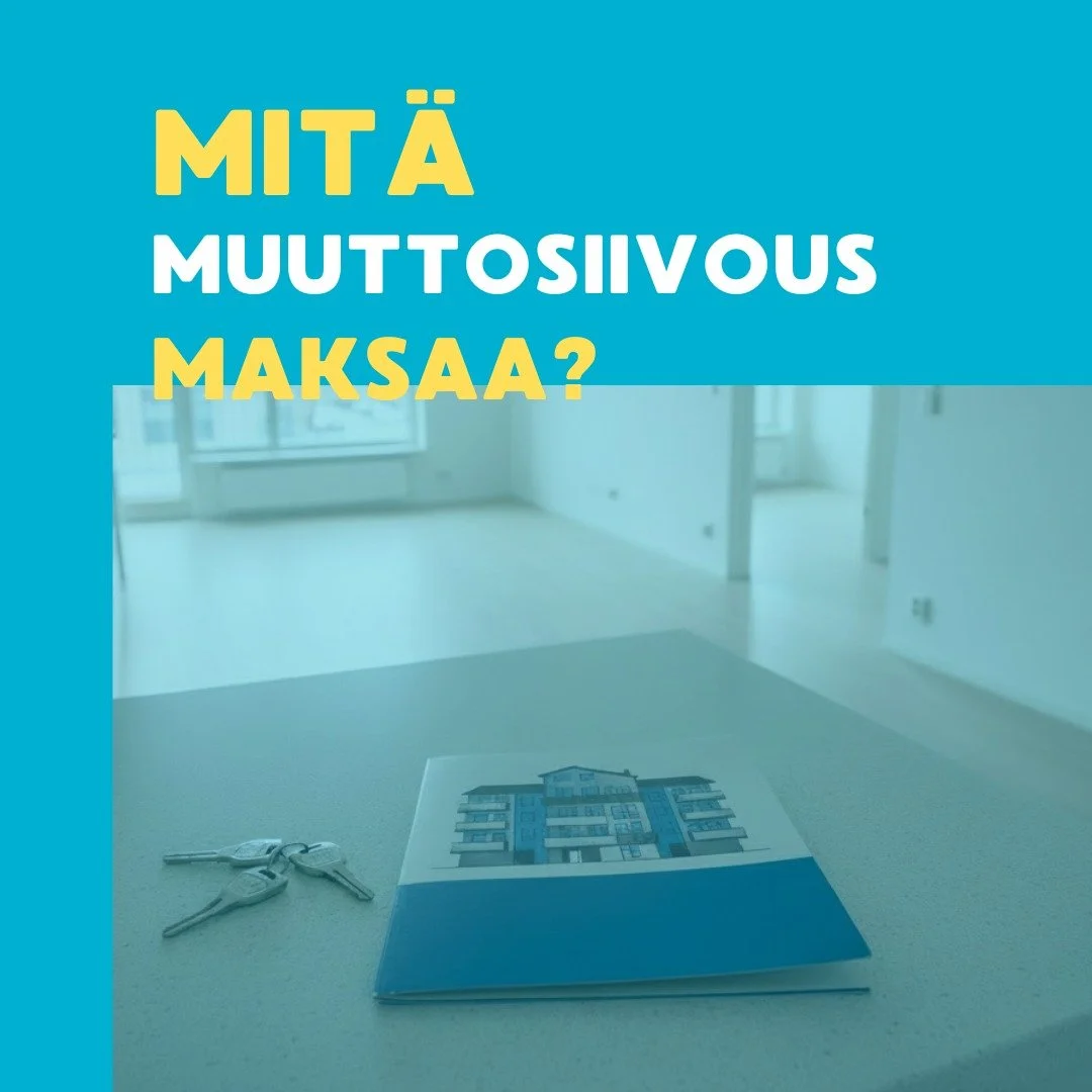 Muuttosiivouksen hinta lasketaan aina tapauskohtaisesti. 

Hintaan vaikuttaa eniten siivottavan asunnon pinta-ala sek&auml; asunnon yleinen siisteystaso &ndash; onko sit&auml; hoidettu s&auml;&auml;nn&ouml;llisesti vai onko puhdistettavana pinttynytt