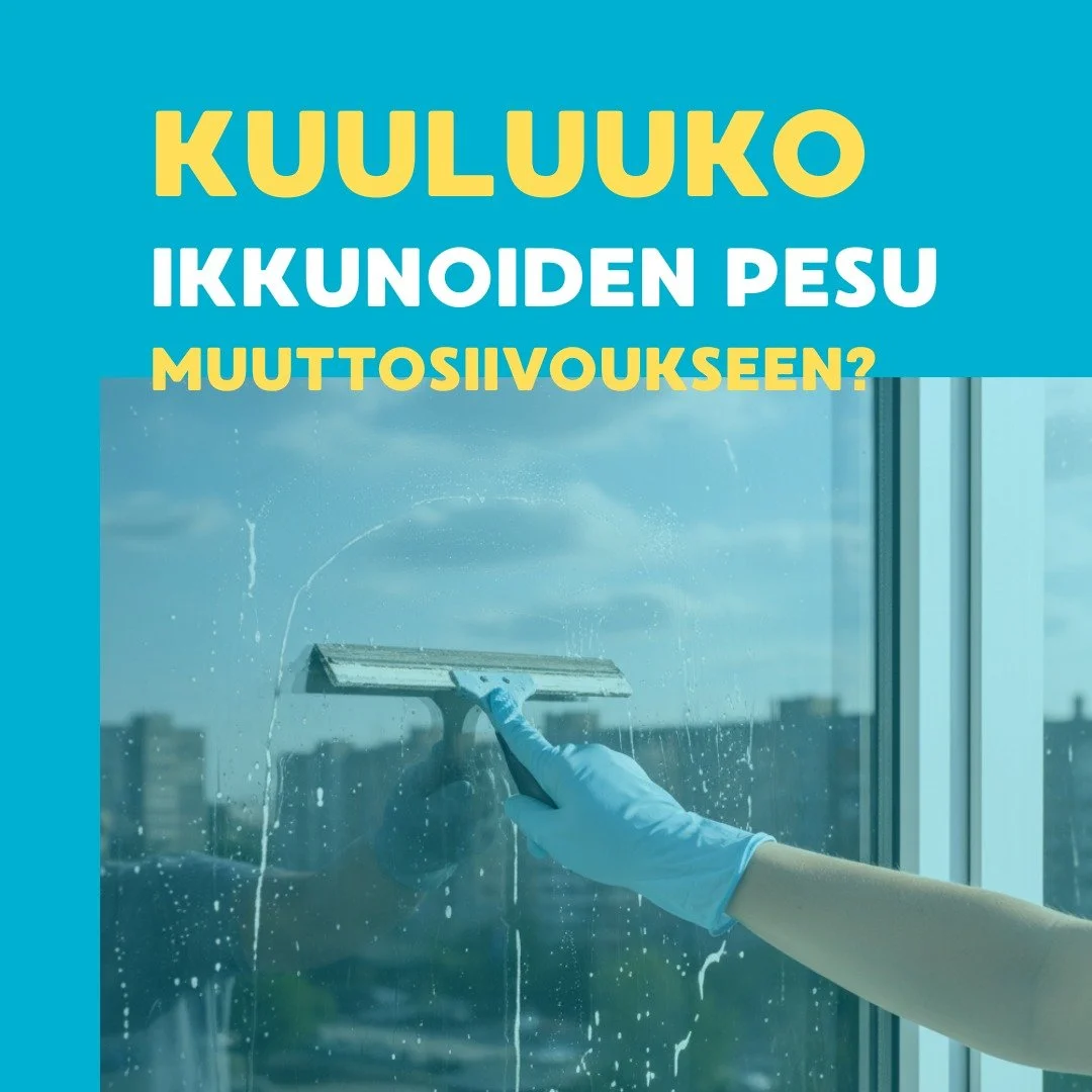 Ikkunoiden pesu ei v&auml;ltt&auml;m&auml;tt&auml; kuulu muuttosiivoukseen.

Jos ikkunat on pesty hiljattain eik&auml; niiss&auml; ole n&auml;kyv&auml;&auml; likaa ja puitteet ovat puhtaat, niiden peseminen ei ole v&auml;ltt&auml;m&auml;t&ouml;nt&aum