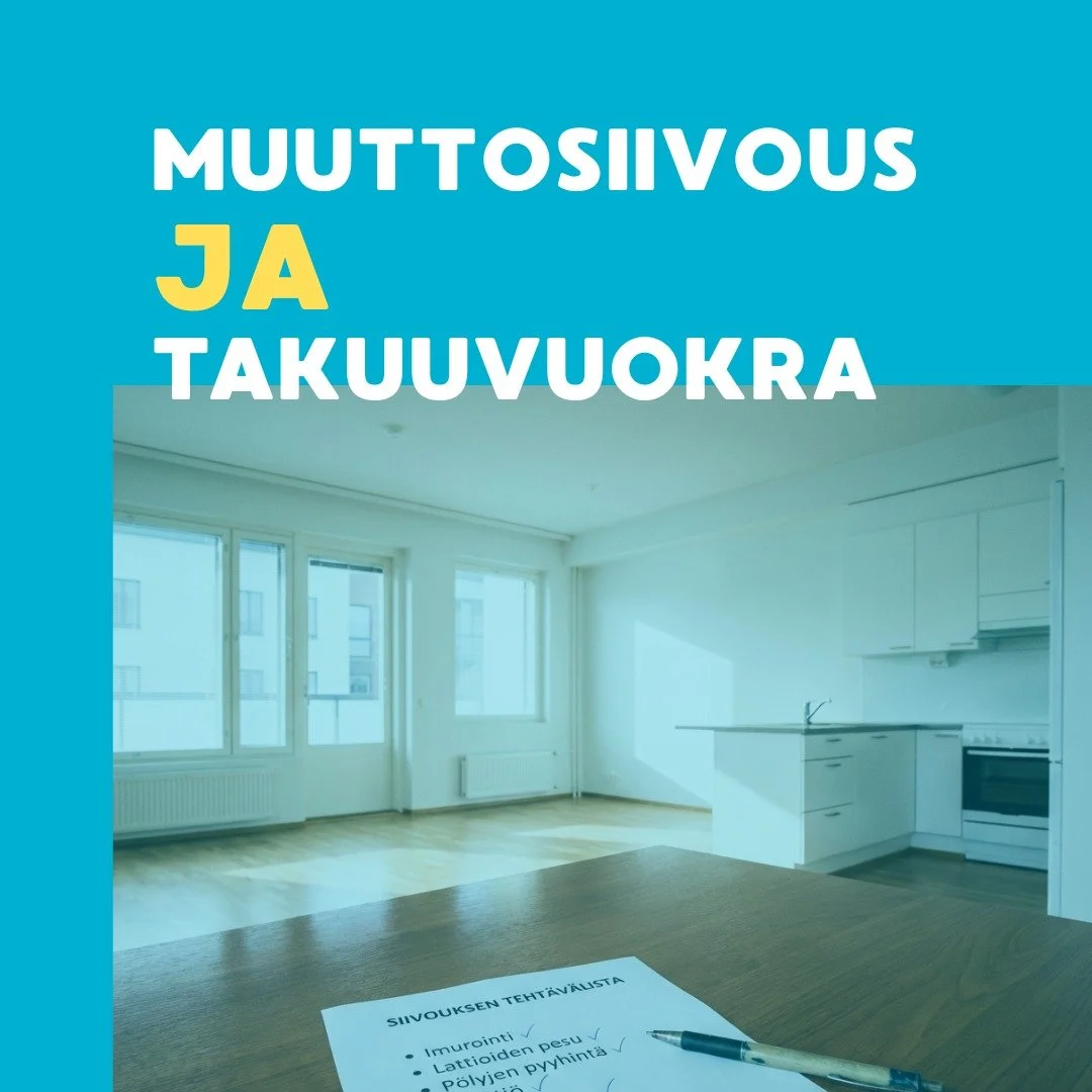 Huolettaako takuuvuokra muuton yhteydess&auml;? 🏠💸

Usein ongelmat eiv&auml;t johdu huonosta siivouksesta, vaan siit&auml; ettei odotuksista ole puhuttu ajoissa. Vuokranantajilla voi olla hyvin erilaisia odotuksia muuttosiivoukselle.

👉 Pyyd&auml;