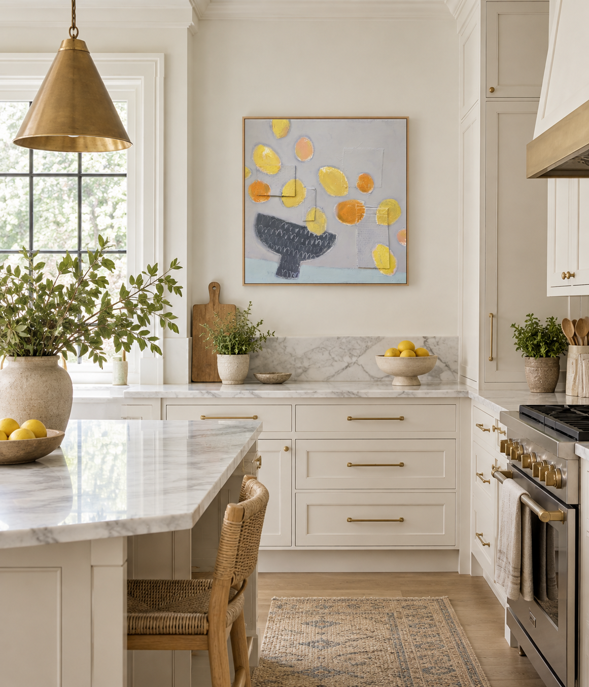 Serene Farmhouse Kitchen with Lemon Art.png