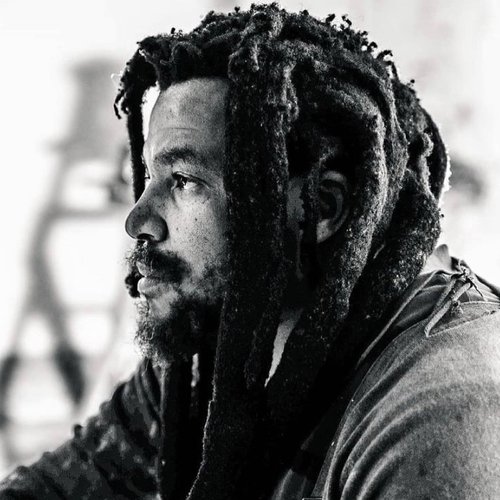 Ayanda Mabulu, famous south african painter known for his controversial works of Nelson Mandela and Jacob Zuma